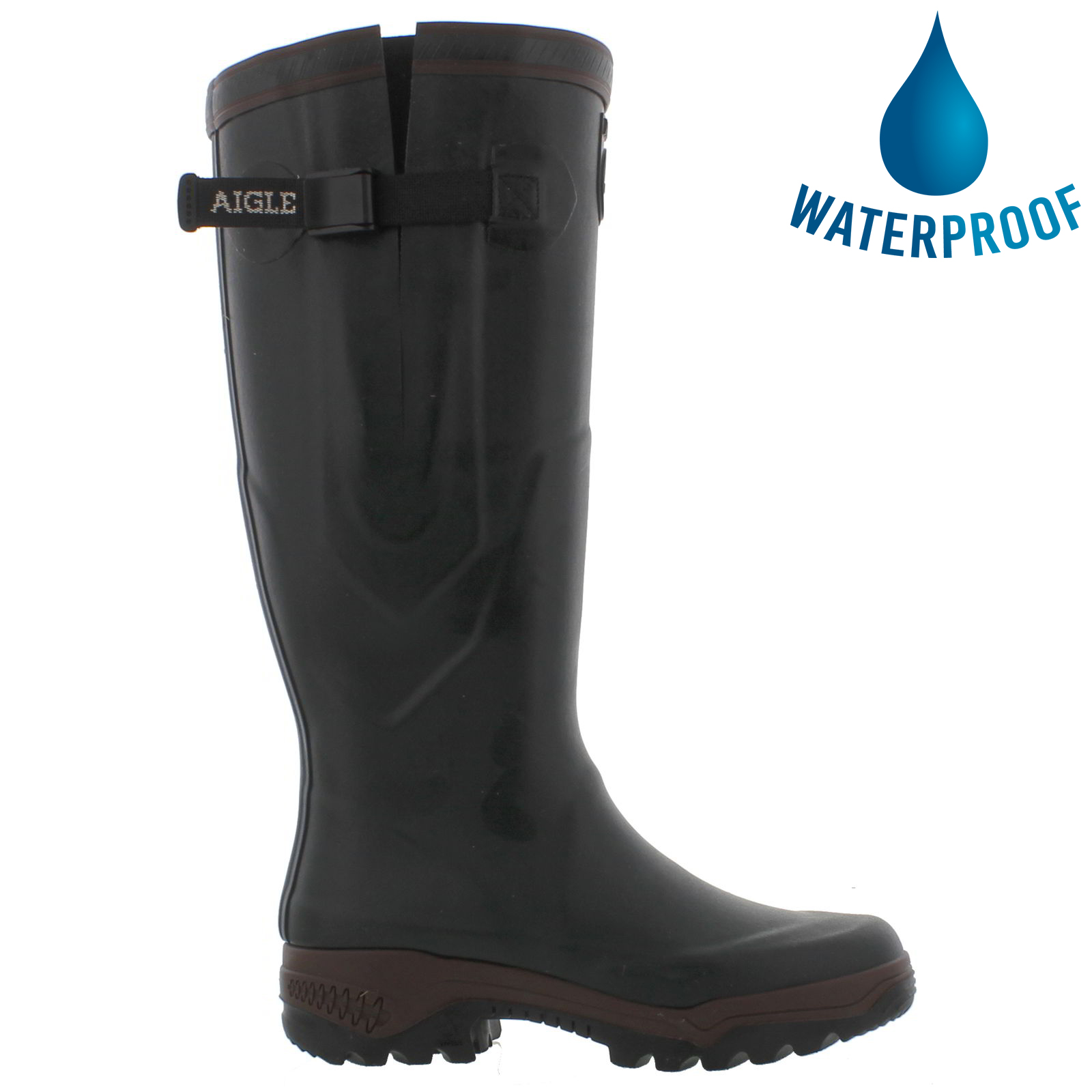 NEW New Mens Aigle Benyl Wellington Boot Wellies Adjustable Strap Size Choice