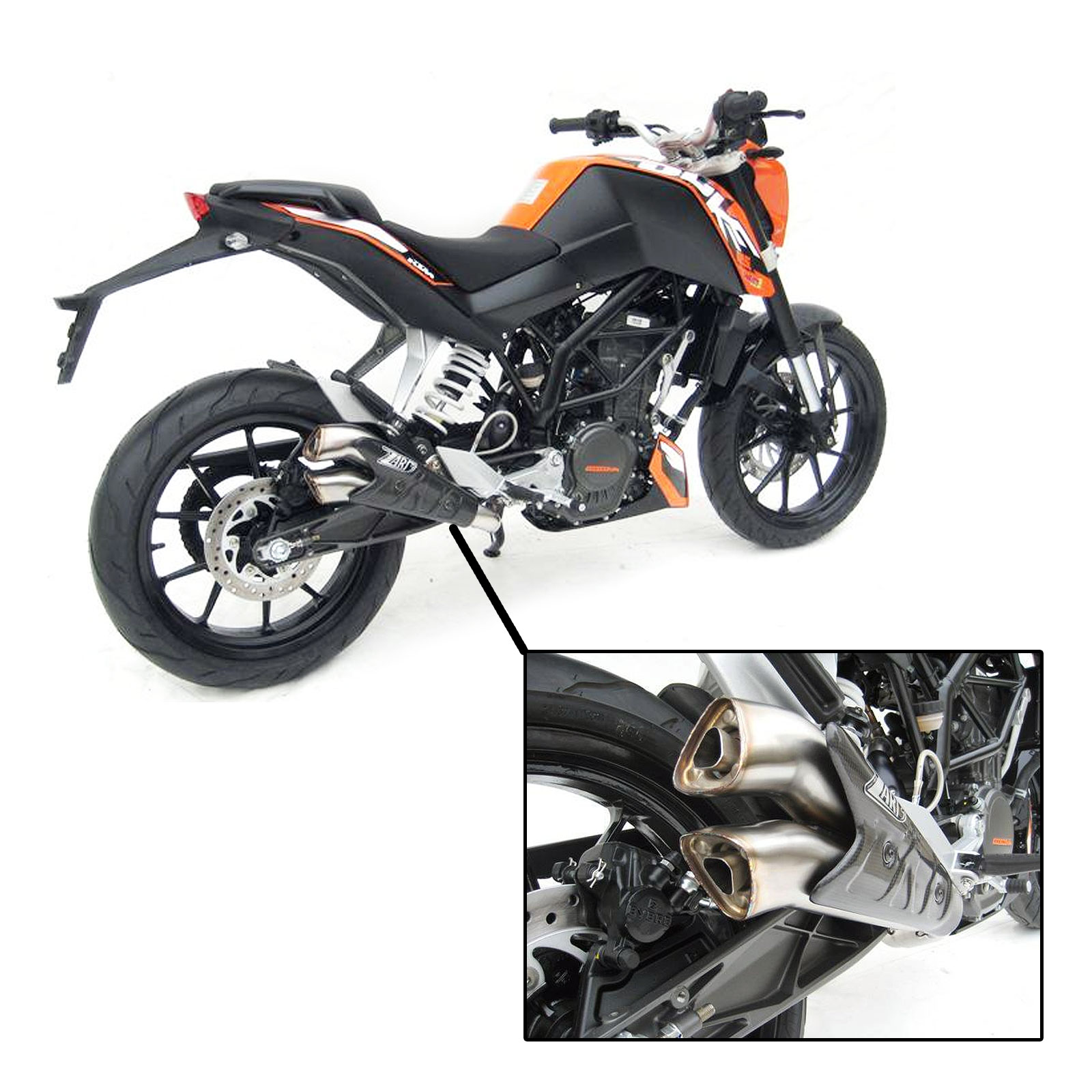 ktm duke 200 original silencer price