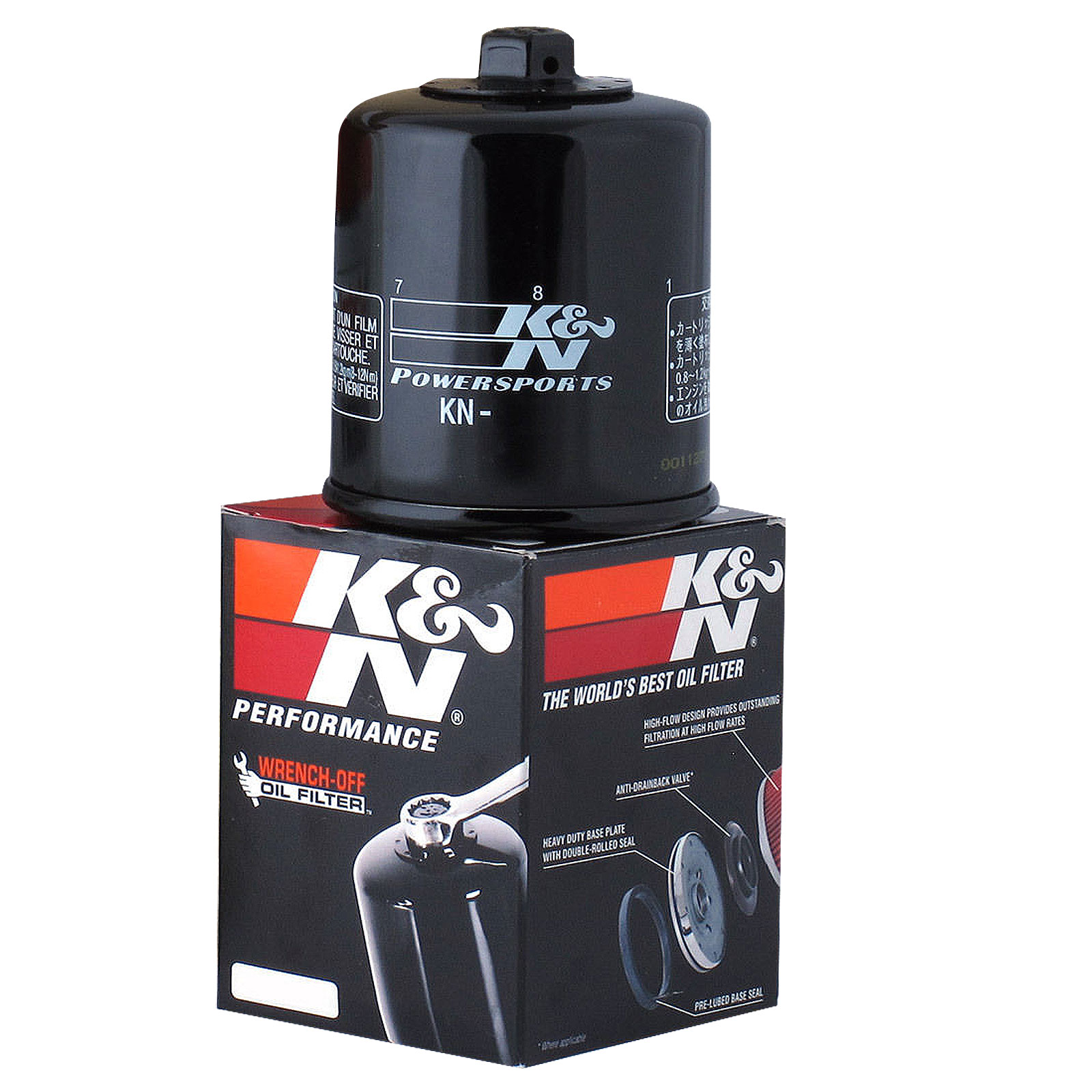 K/&N KN-204 Motorcycle//Powersports Performance High Oil Filter