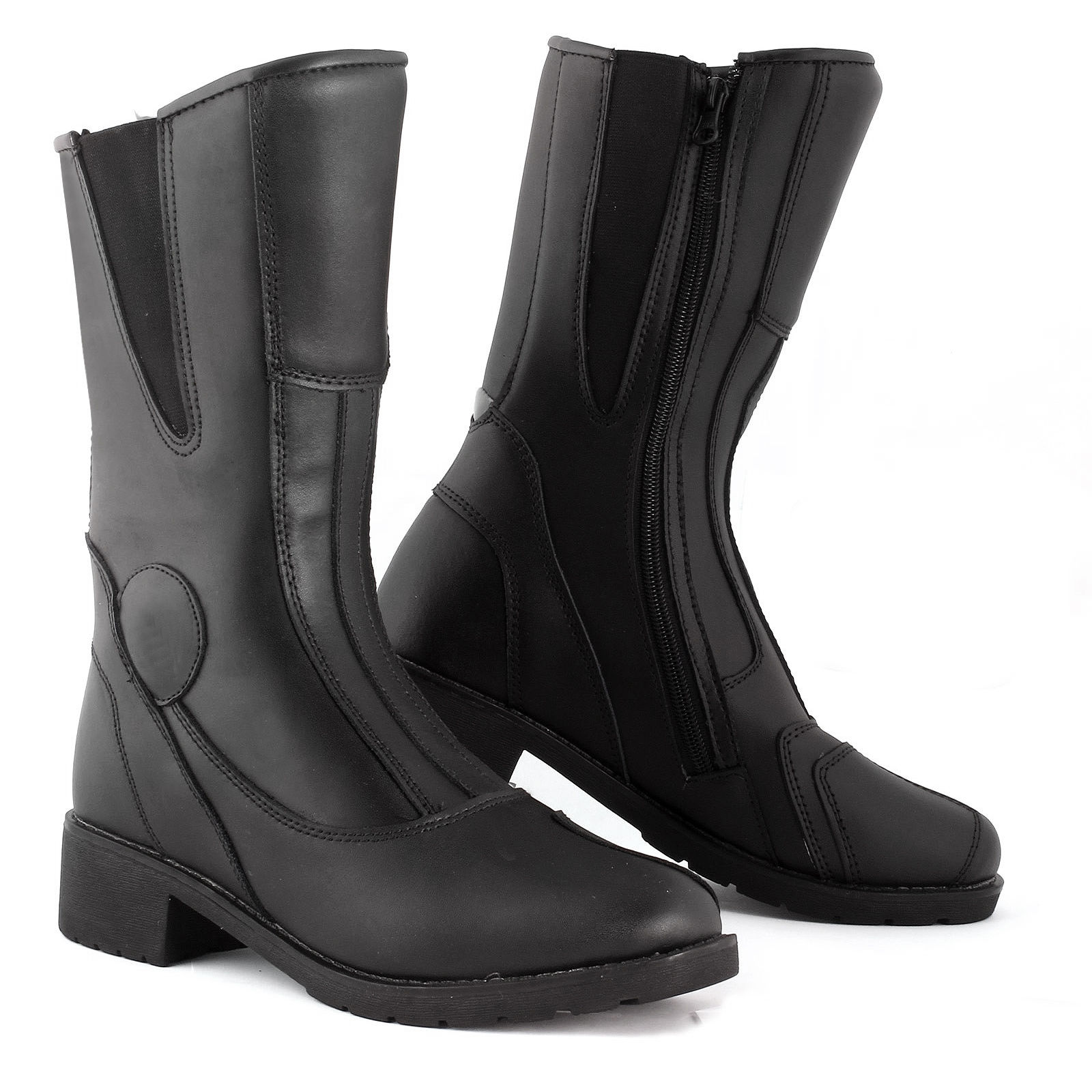 black women's motorcycle boots