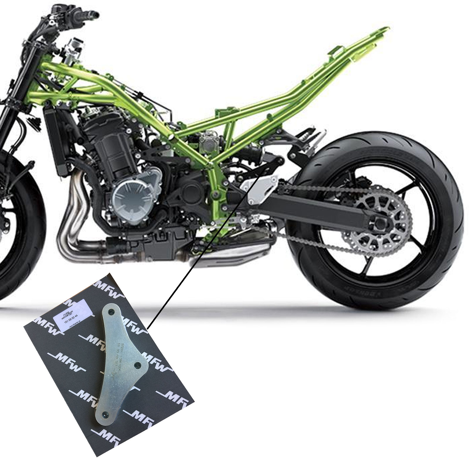 MFW Suspension Lowering Kit Lowers Seat By 27mm Z900 Kawasaki Z 900 2017 eBay