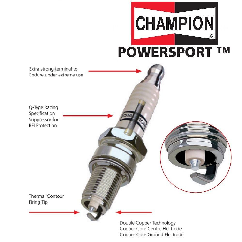 Honda Vtx 1300 S3 2003 Champion Copper Core Spark Plugs Ebay