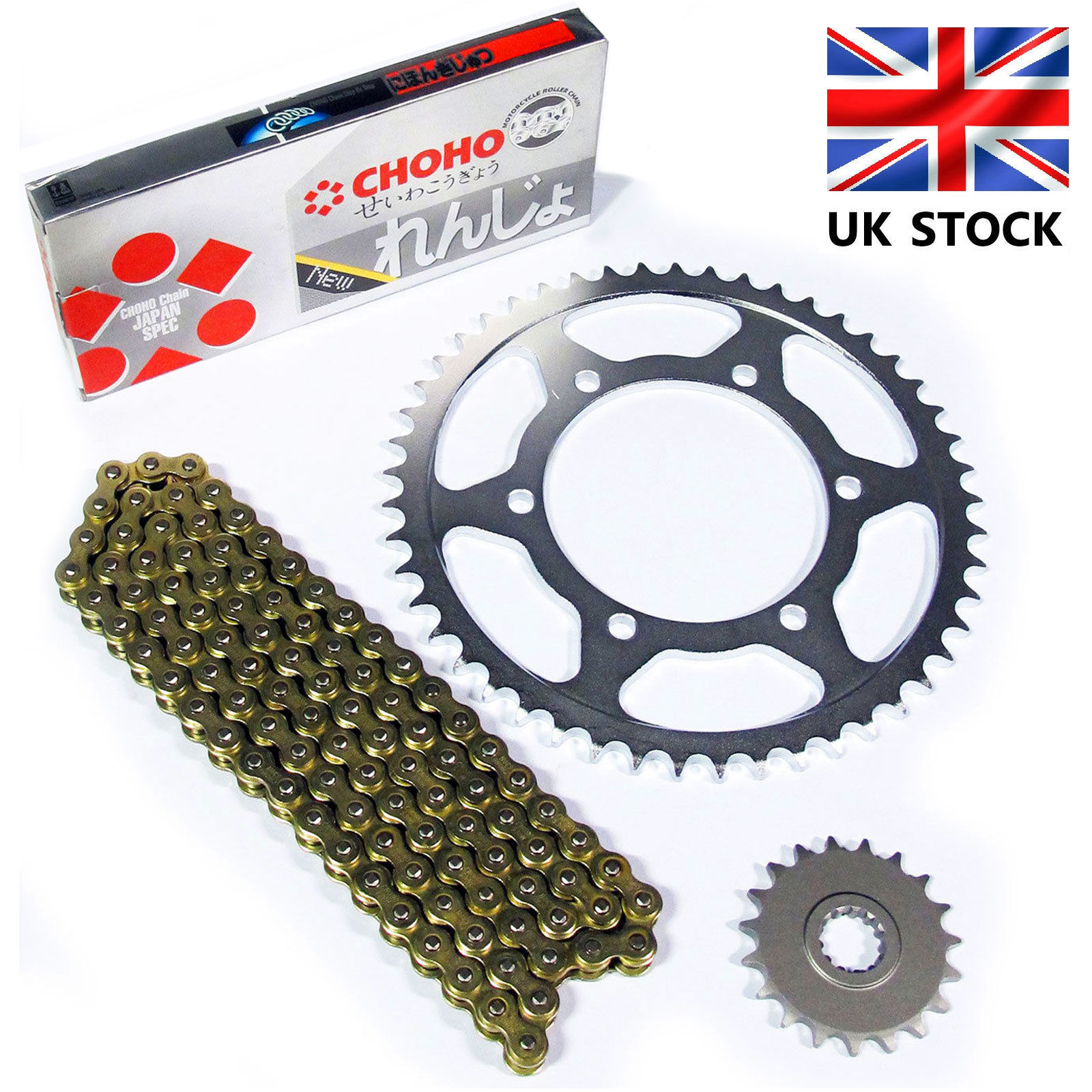 Kawasaki KLE 650 Versys 650 2015 X Ring Gold Chain and Sprocket Kit Set