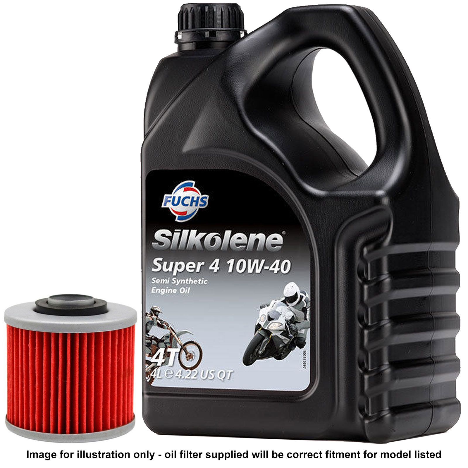 Yamaha XJR 1300 2017 Silkolene Super 4 Engine Oil And Filter Kit 4