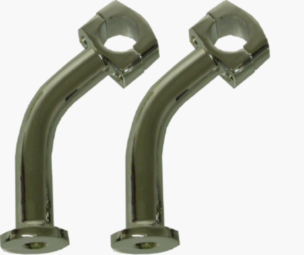 Bike Handlebar Motorcycle Risers Pair 5inch Chrome Pull Back eBay