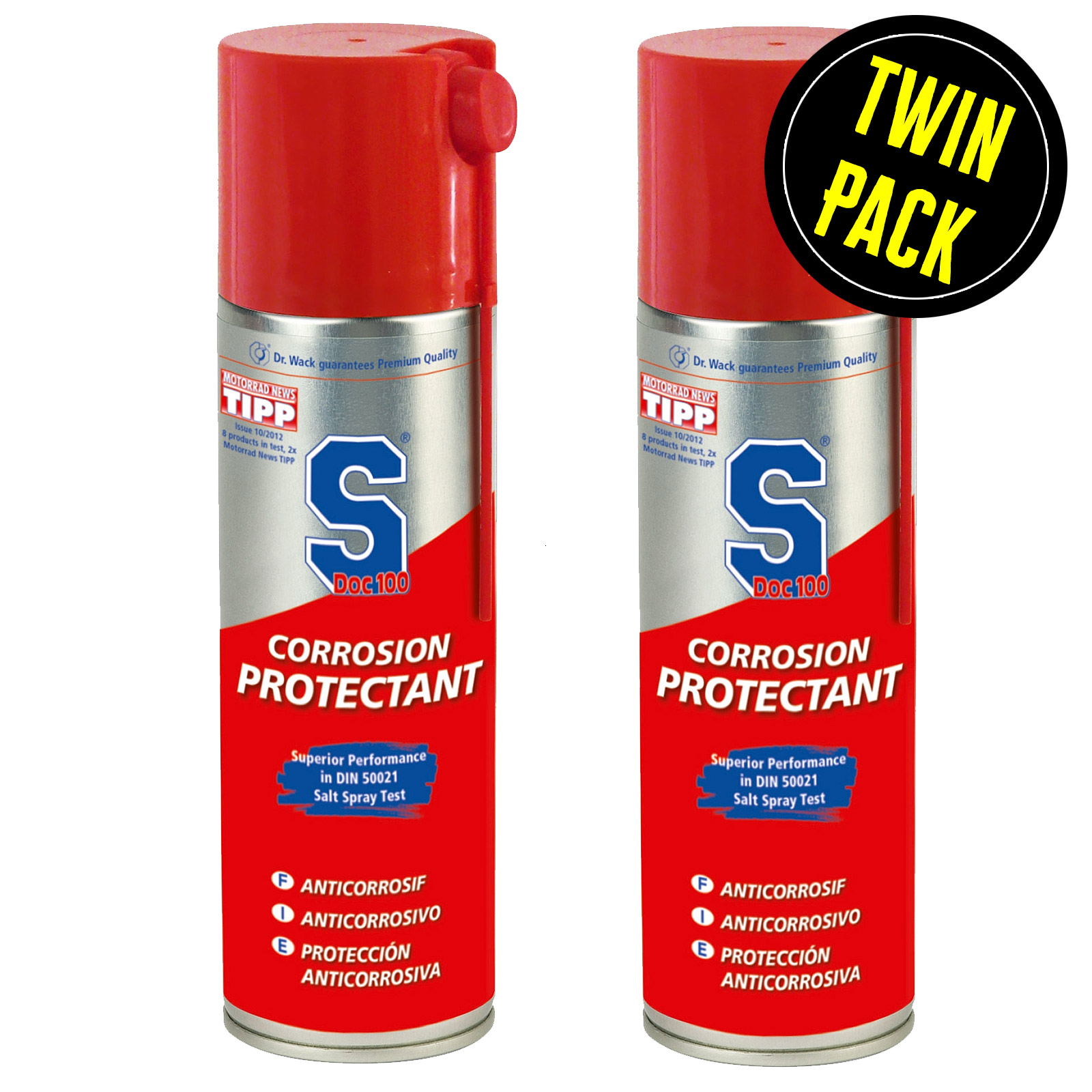 Motorcycle SDOC Corrosion Rust Protectant SDOC100 Spray 2 x 300ml Pack