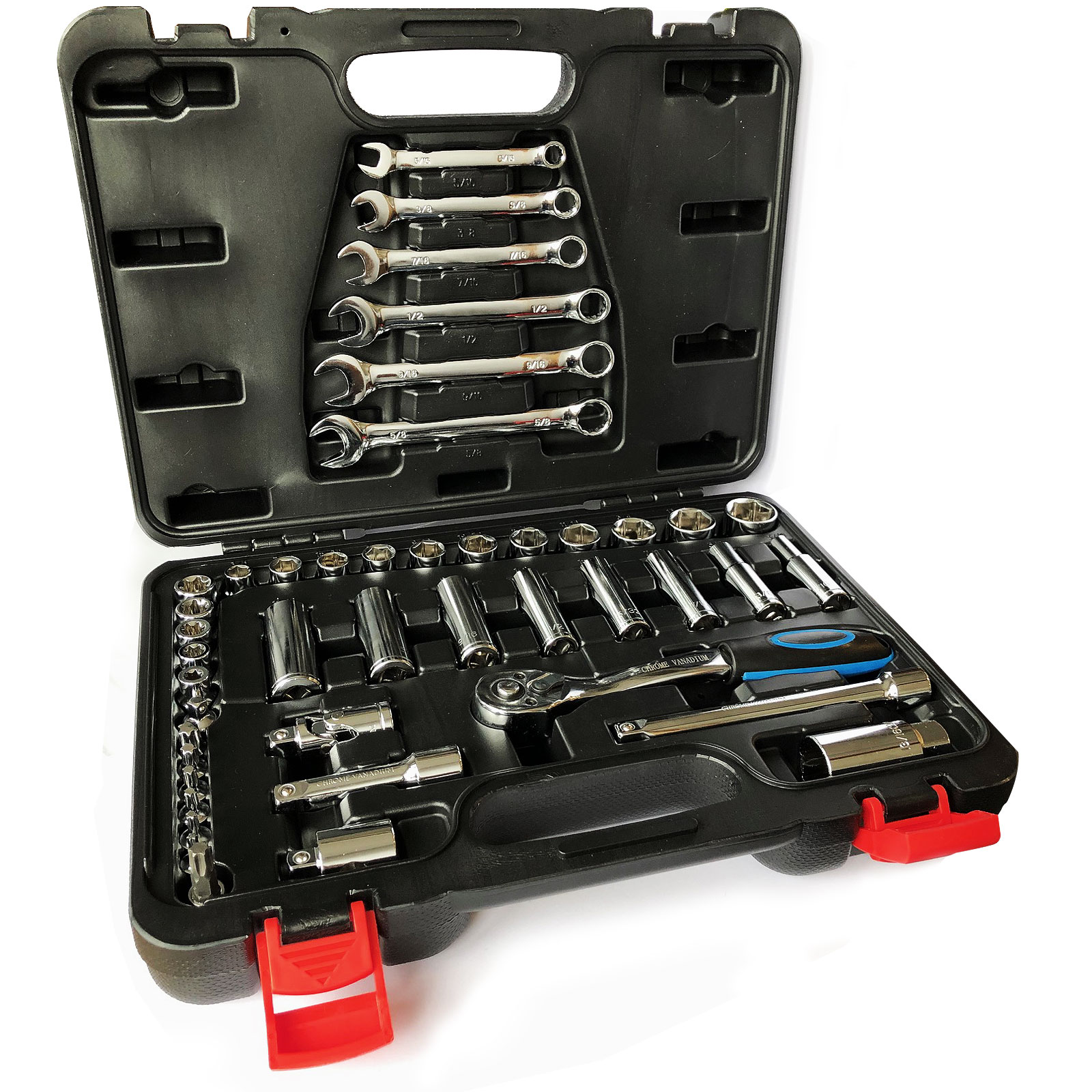 Harley Davidson 44 Piece AF Imperial Socket Set 3/8 Drive Wrench