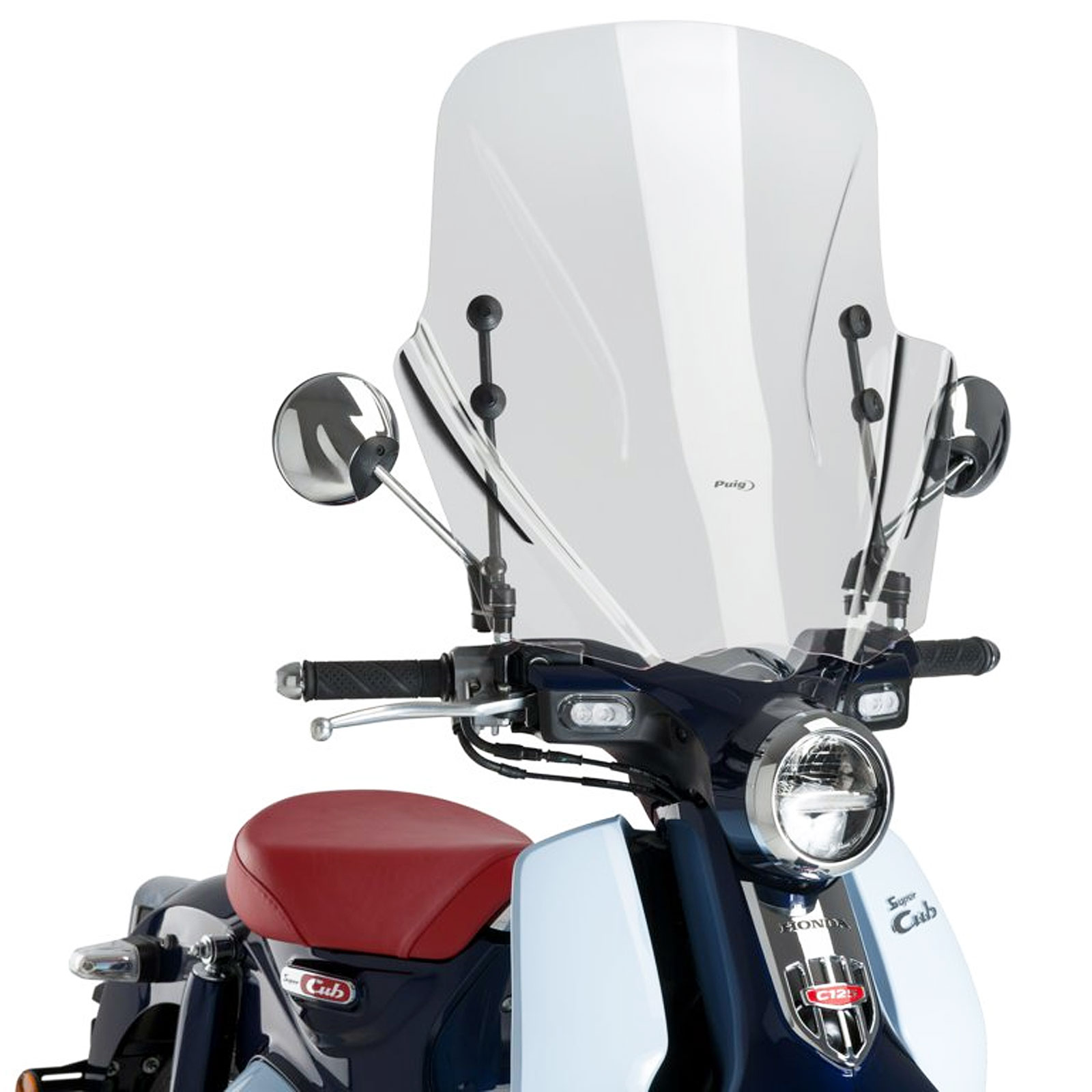 Honda C 125 Super Cub 2018-2020 Puig T.X Clear Wind Shield Windscreen ...