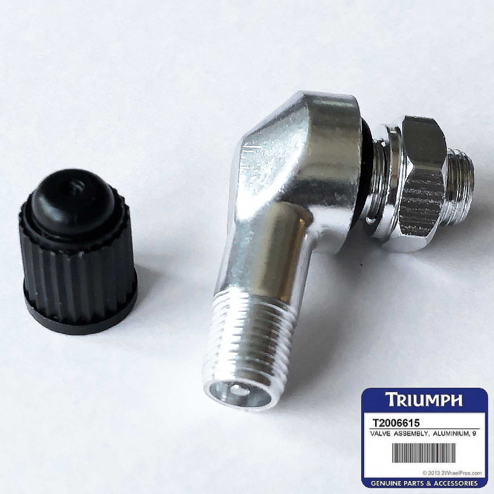 Genuine Triumph 90 Degree Angled Tyre Valve Street Triple, Bonneville