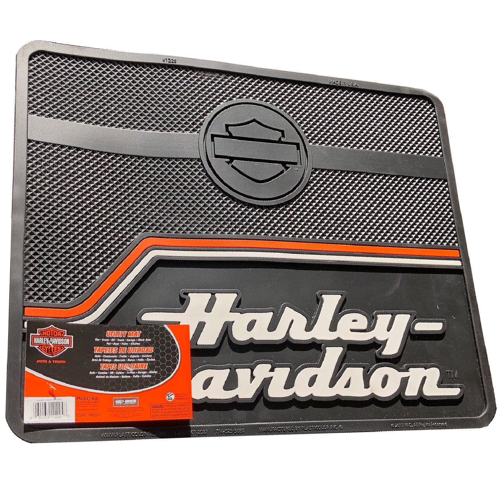 Harley Davidson Utility Mat HD Logo Man Cave Garage eBay