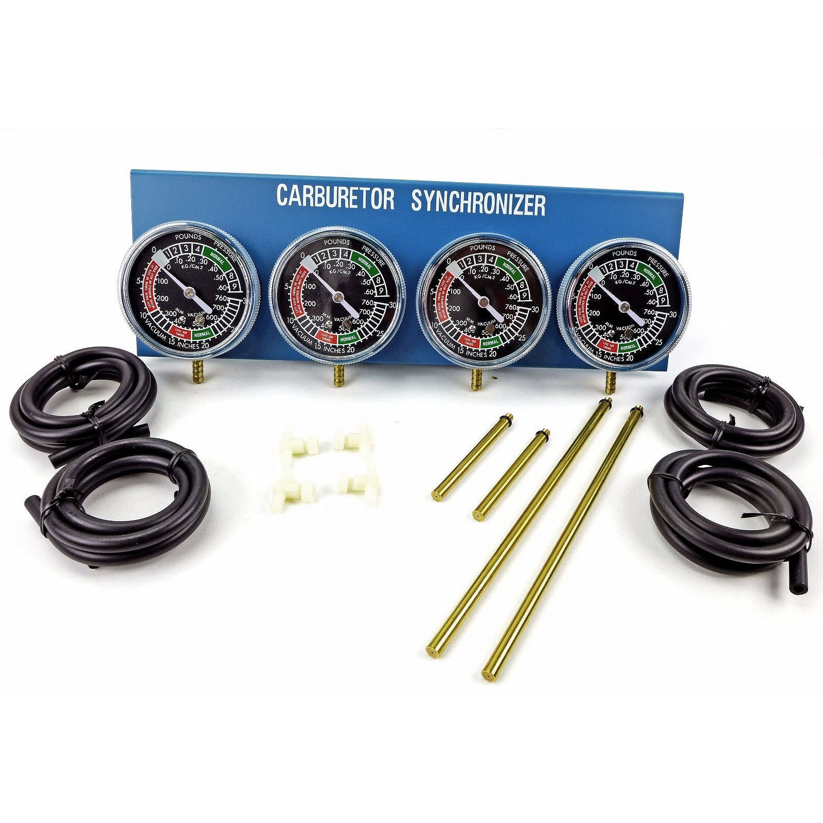 New Motorcycle Carb Carburettor Vacuum Balancer Gauge 2 / 4 Cylinder