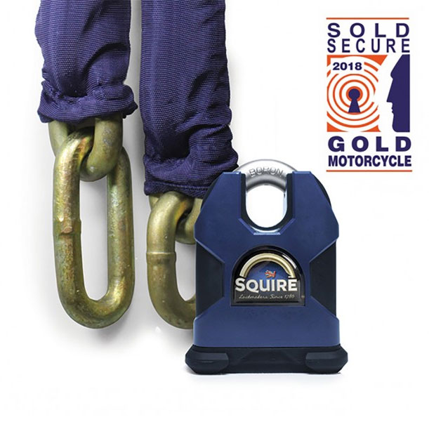 Squire Colossus Lock and Chain 1.5m x 19mm Motorcycle Security SOLD