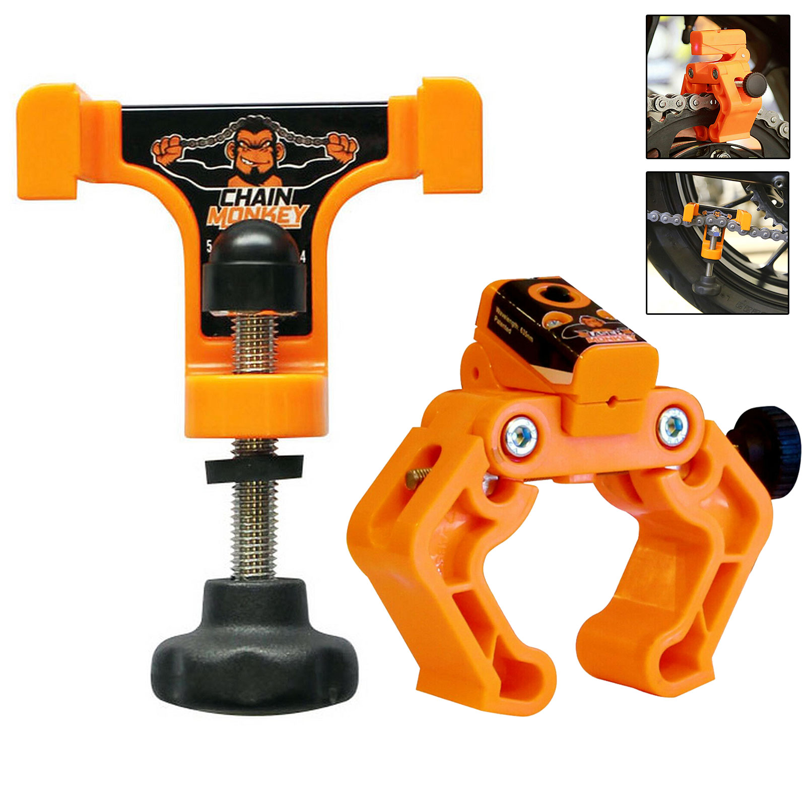 Chain Monkey & Laser Monkey Motorcycle Chain Link Tension Alignment Tool Bundle eBay