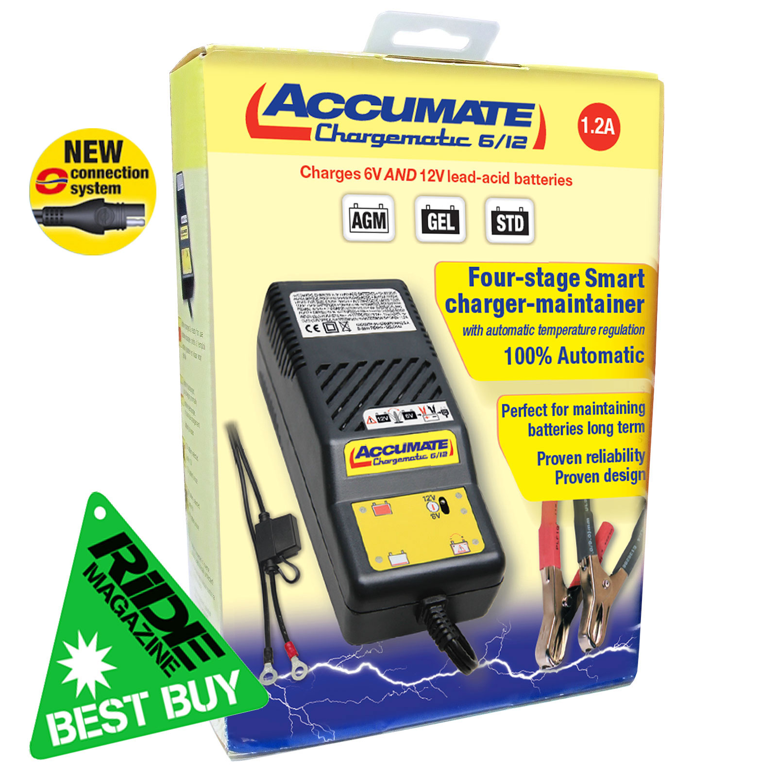 Accumate Optimate 6v / 12v Battery Smart Charger Can Be Switched 6v or
