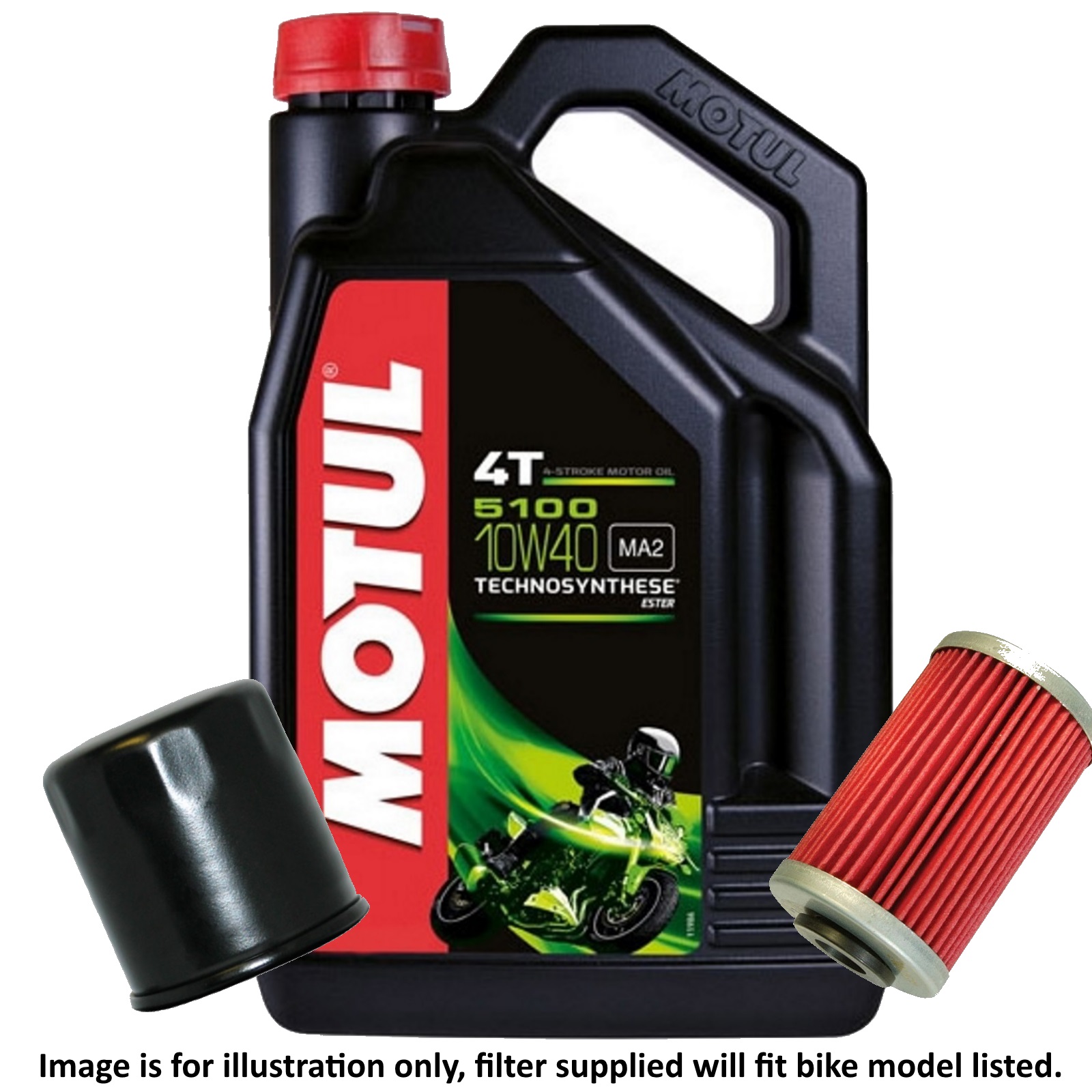 じゅん Motul 5100 Synthetic Blend Engine Oil - 1 Liter | JPCycles.com