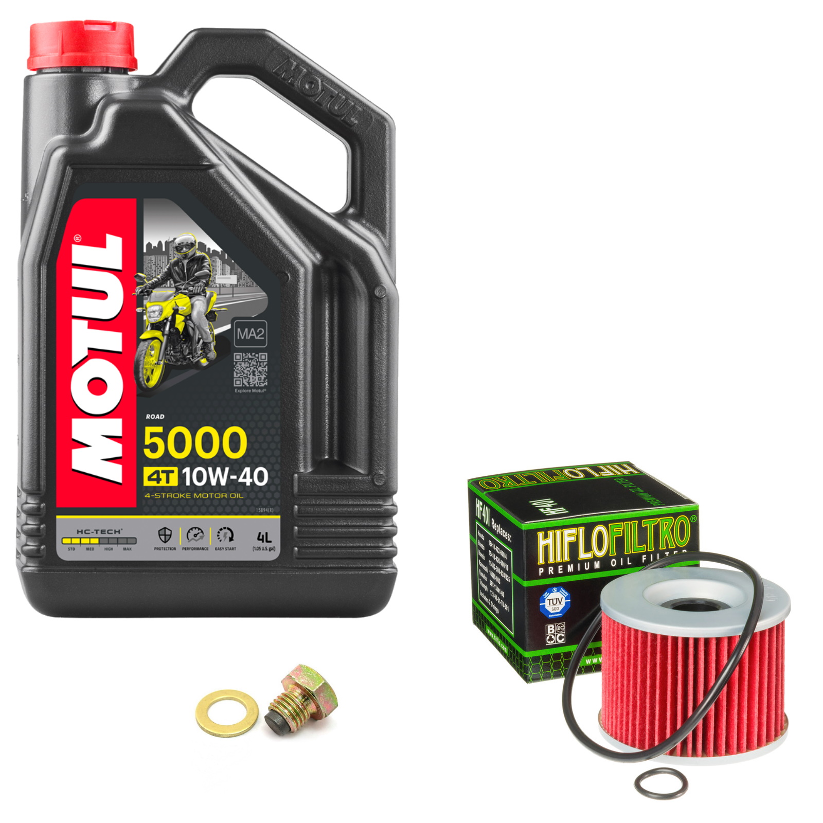 Kawasaki ZX 750 GPZ750 Turbo 1985 Motul 5000 10w40 4L Oil Filter
