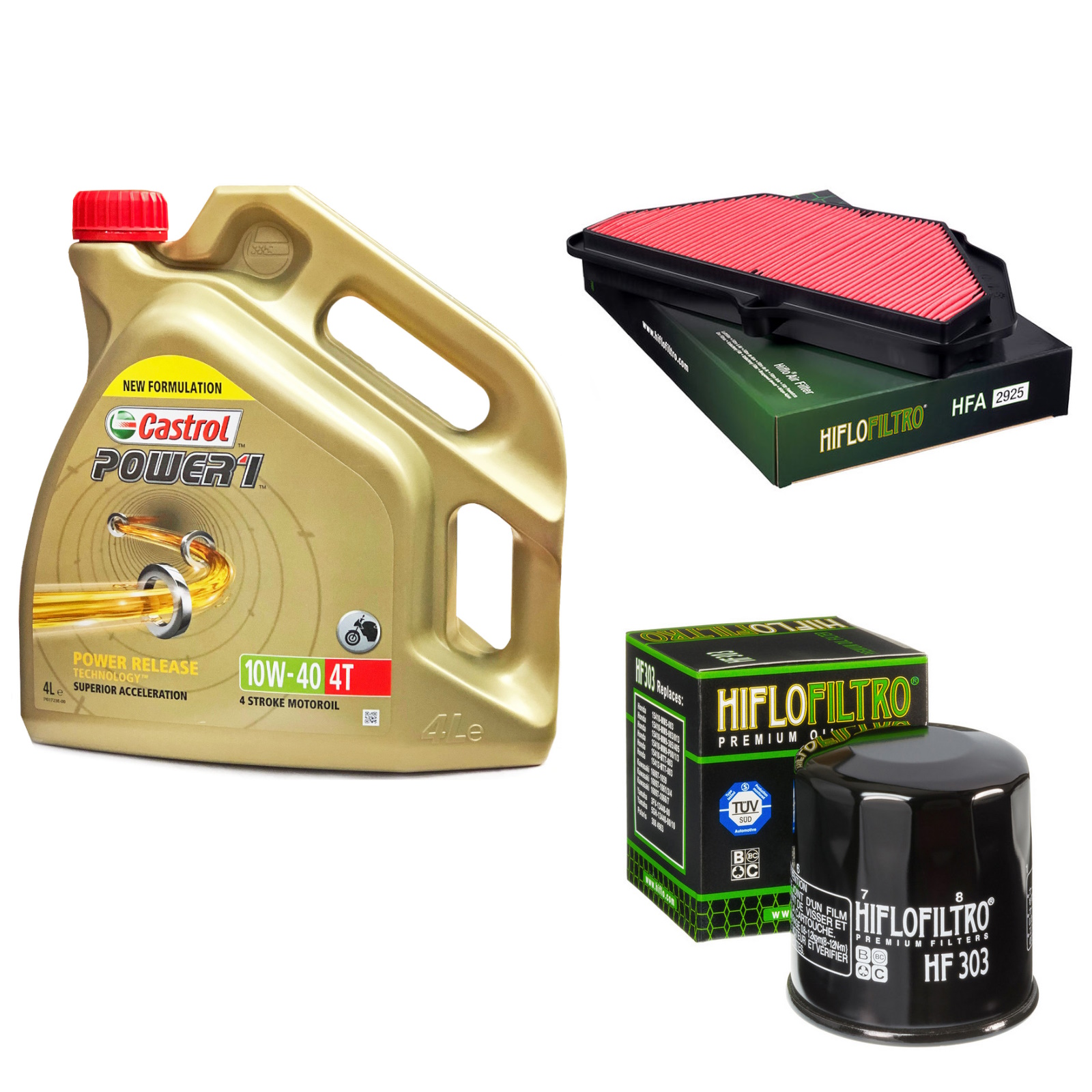 good Kawasaki ZX 1000 ZX10R 2021 Castrol Power 1 10w40 Semi Oil