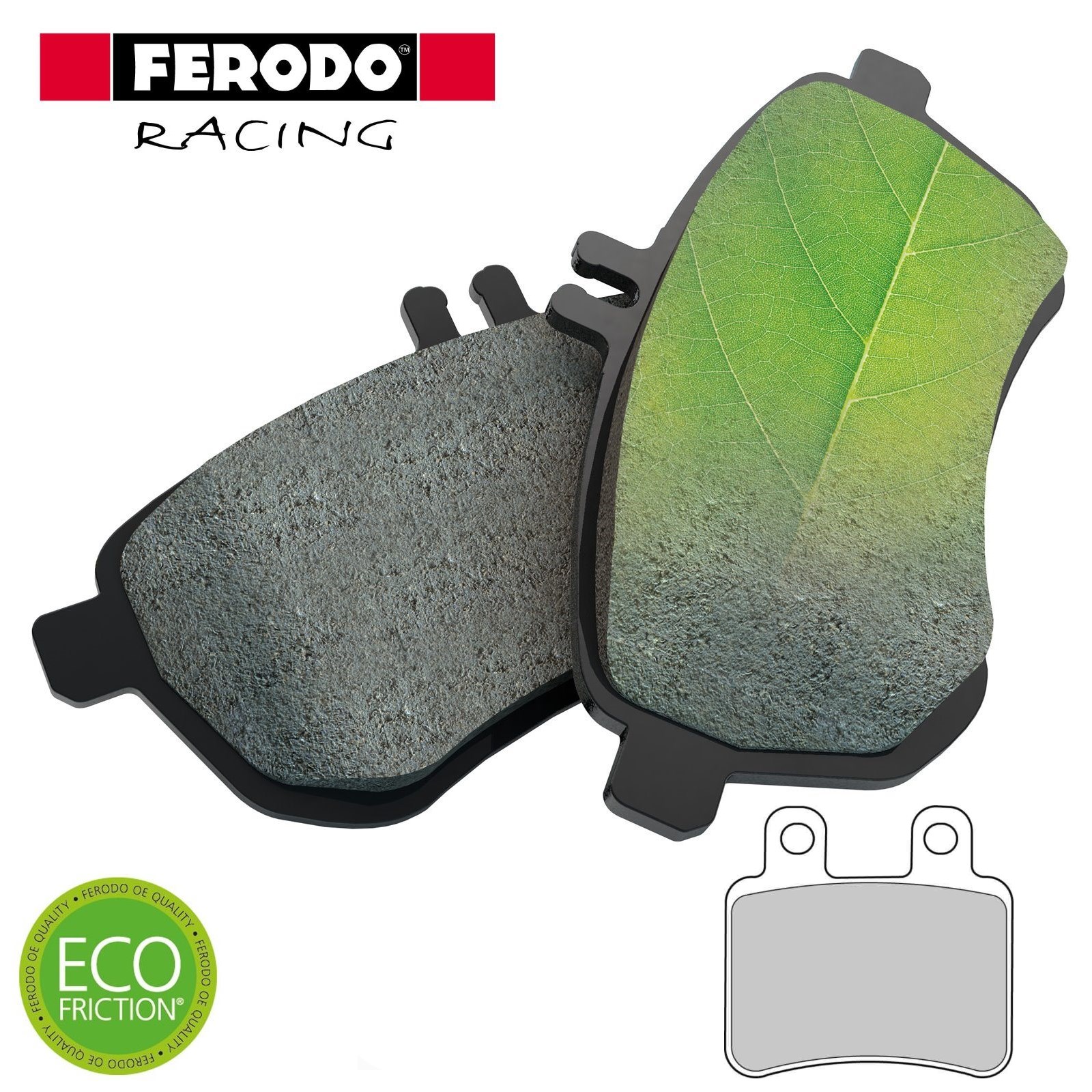 DERBI Cross City 125 2008 Ferodo Eco Friction Rear Brake Pads