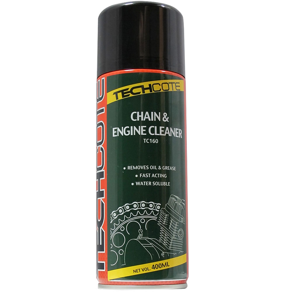 Tech Cote Motorcycle Chain Engine Cleaner 400ml Spray Aerosol eBay