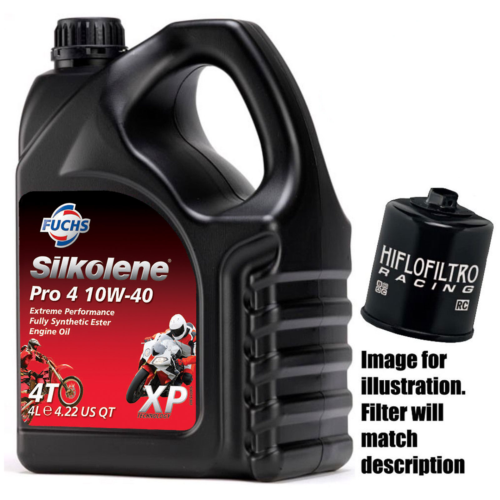 Suzuki GSXR 1000 K6 2006 Hiflo Racing Oil Filter Silkolene Pro 4 XP