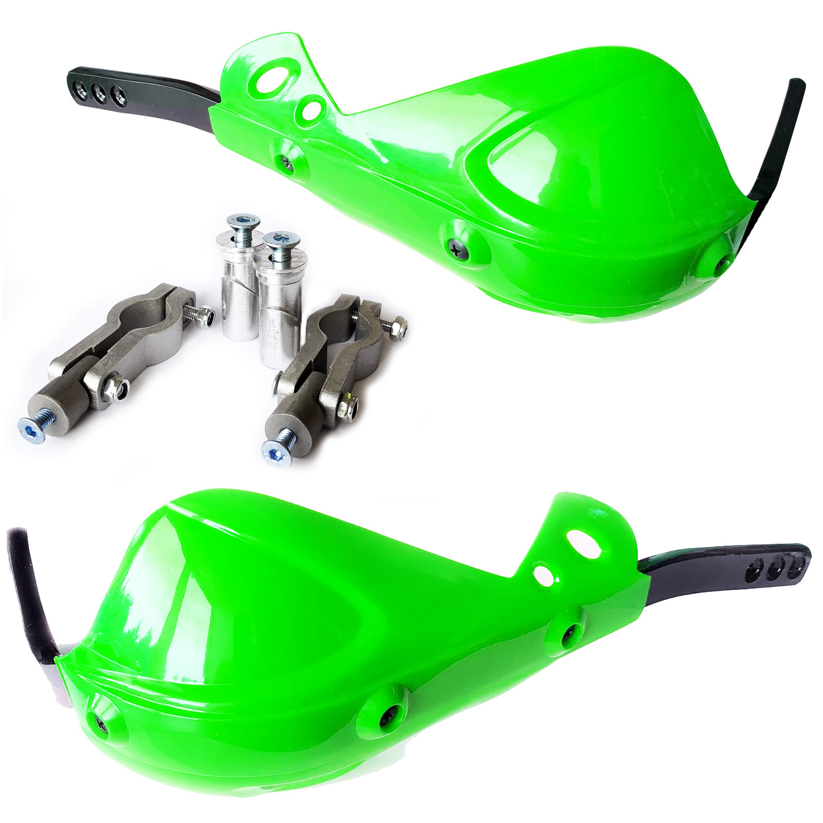 Green Motocross Enduro Motorcycle Hand Control Brush Guards Universal