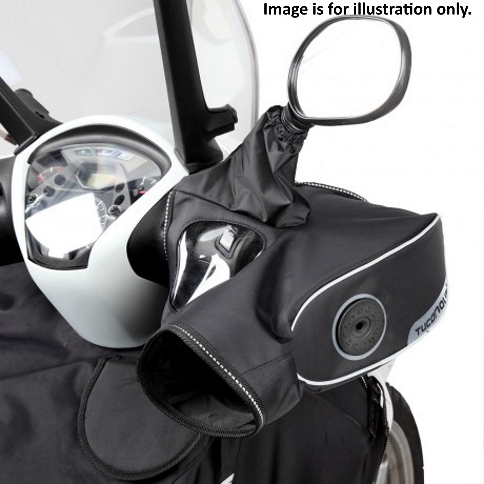 Motorcycle Scooter Black Nylon Handlebar Muffs for bikes with handle