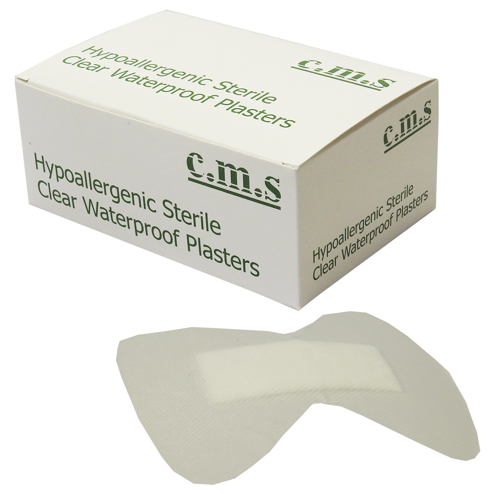 50 CMS Medical Quality Premium Butterfly Clear Finger Plasters