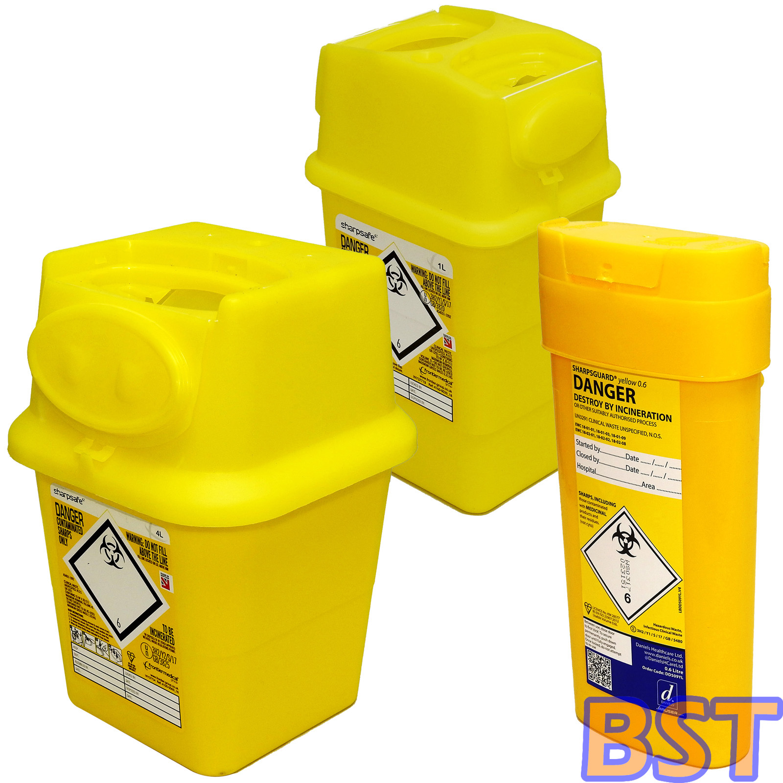 Qualicare Sharps Safe Needle Syringe Insulin Disposal Surgery Waste Bin