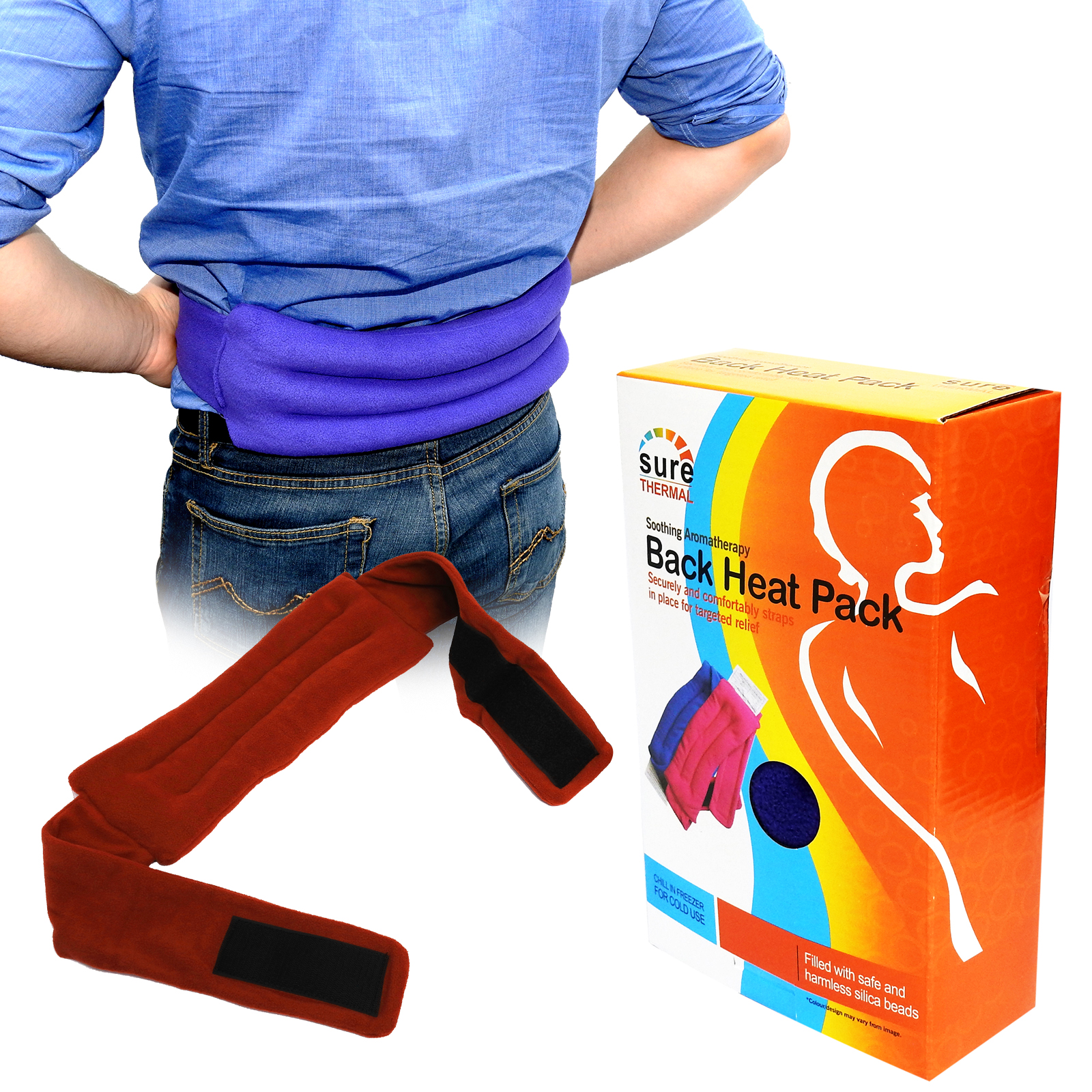 Sure Thermal Heat Pack Belt, Lower Back Pain Relieve Relaxing Heat Pack
