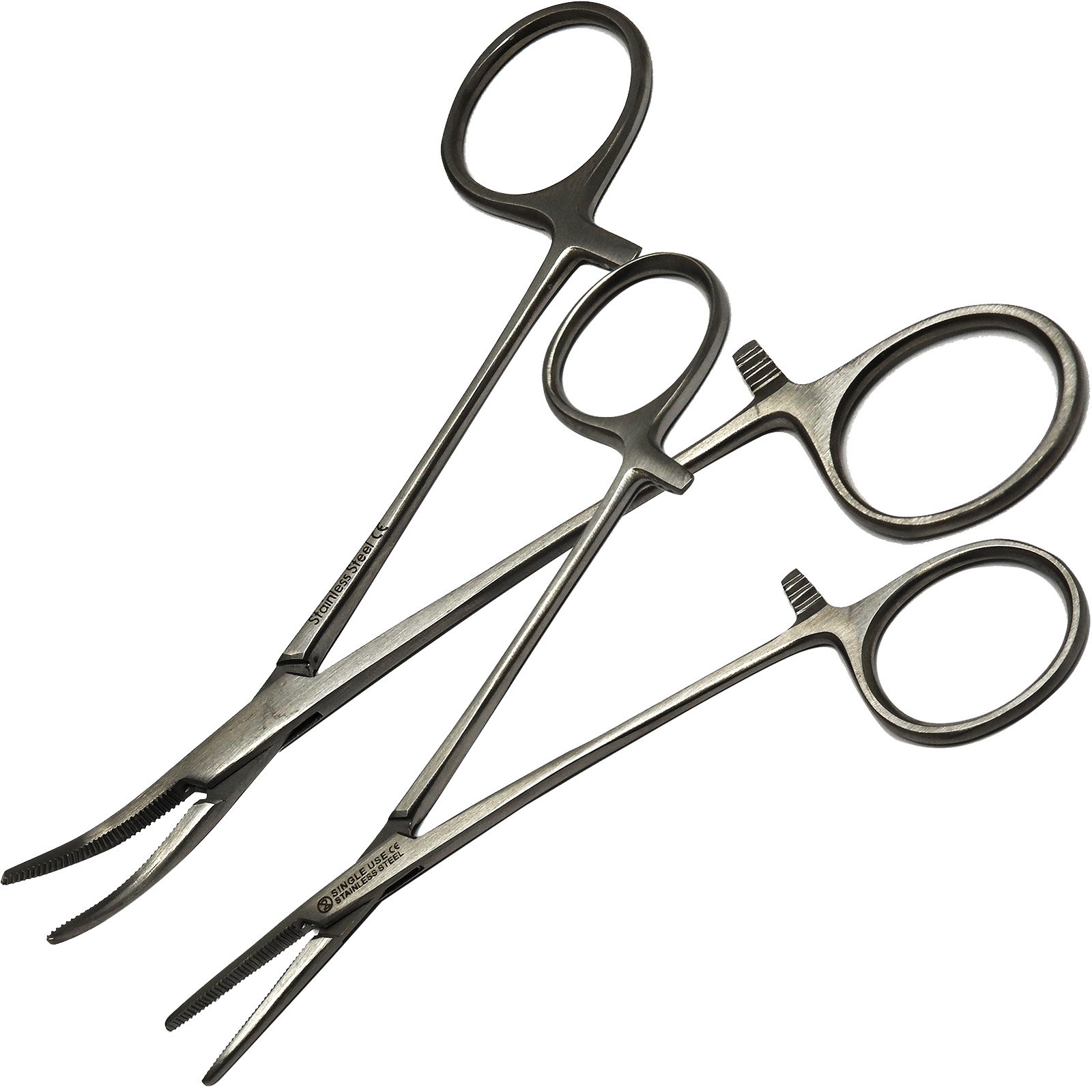 Surgimax Surgical Curved + Straight Tip Artery Clamp Locking Hemostatic