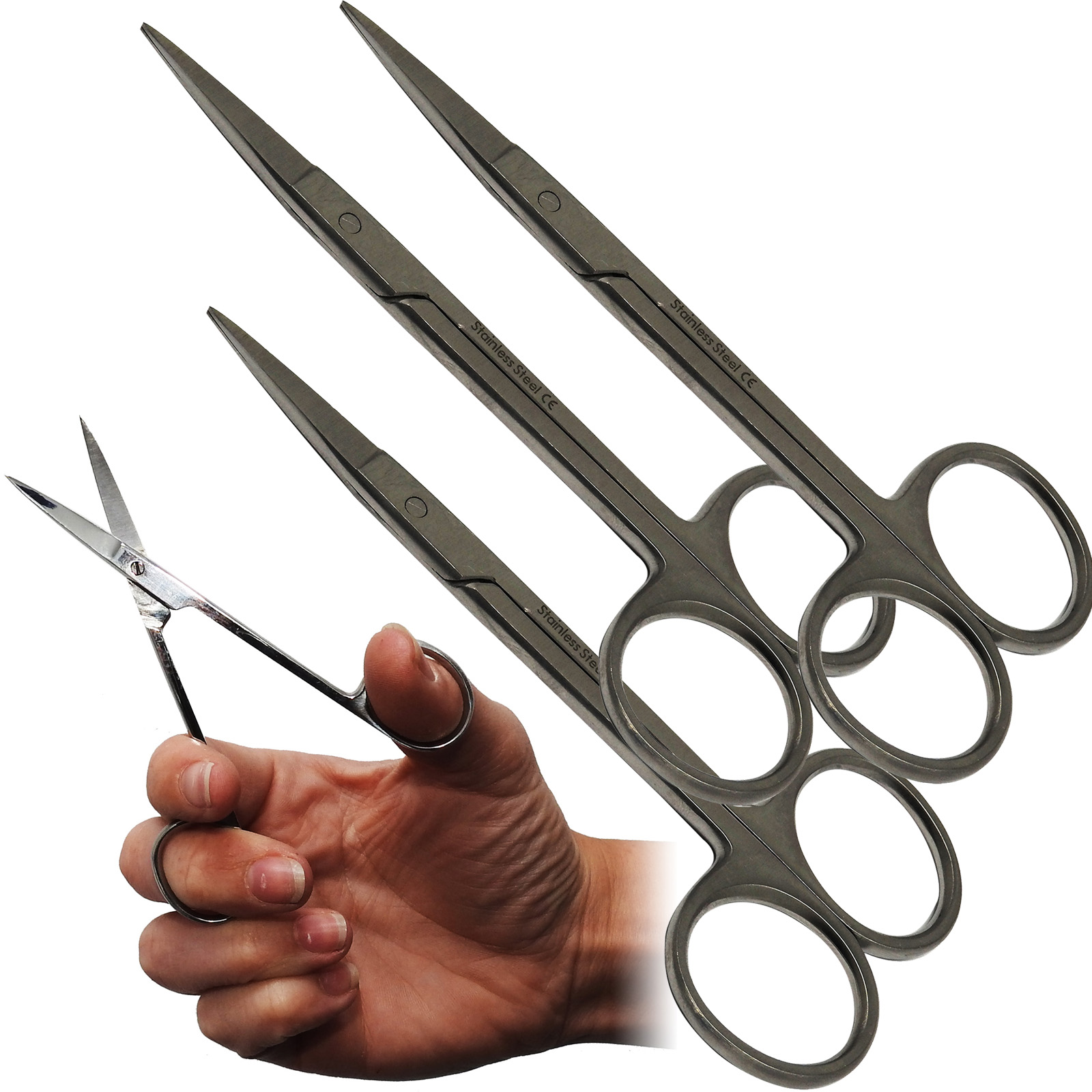 Surgimax Iris Dental Haemostatic Surgery Medical Scissors Straight Tip