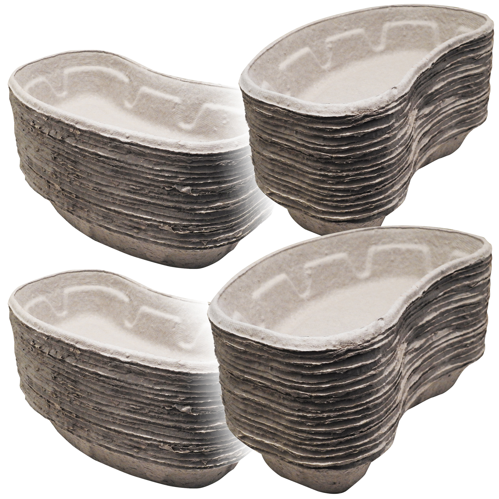 75 x 700ml Cardboard Pulp Vomit Dish Tray Degradable Surgical Waste