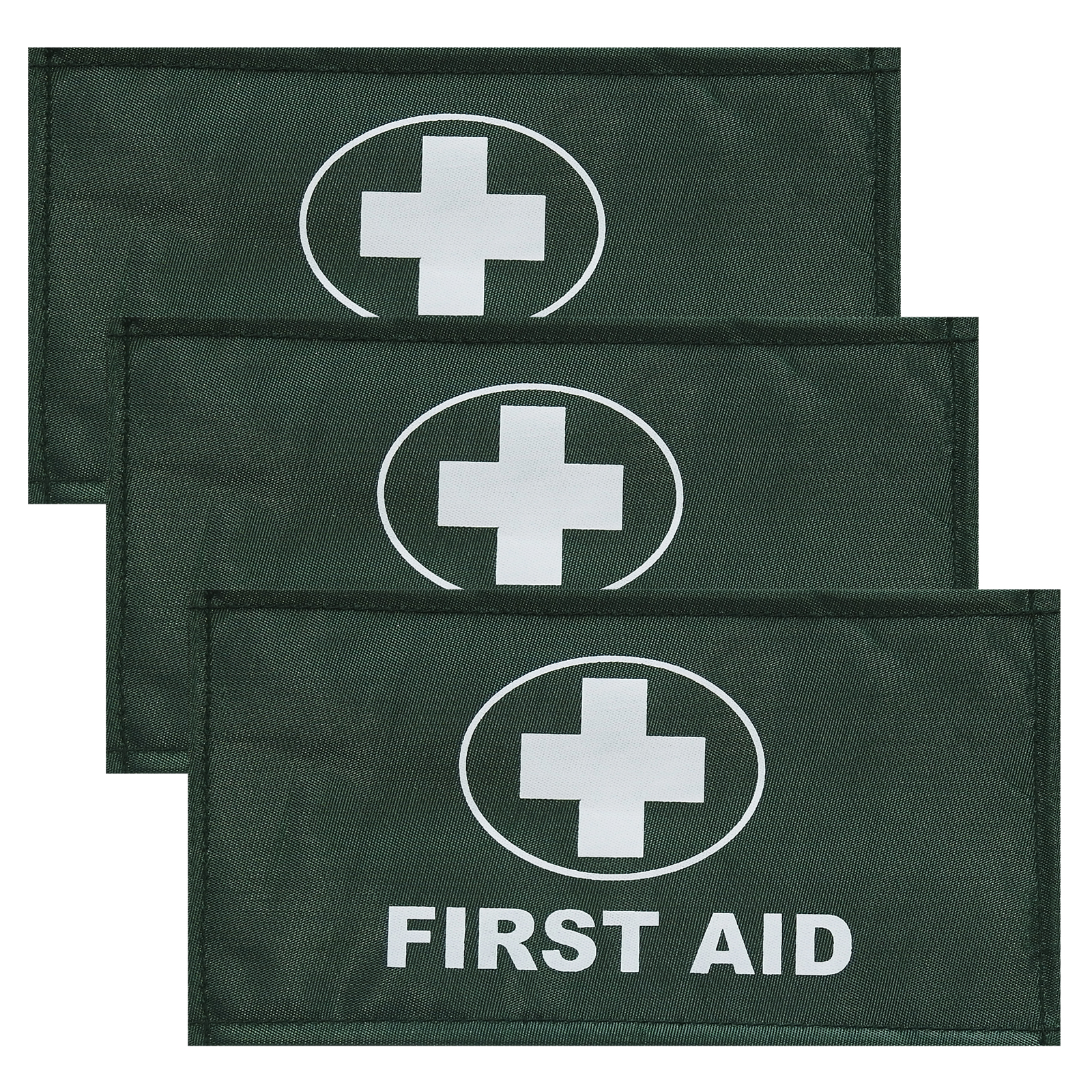 Triple Pack Green Identification First Aider Aid Badge Universal Sleeve Armband 8438590951655 eBay