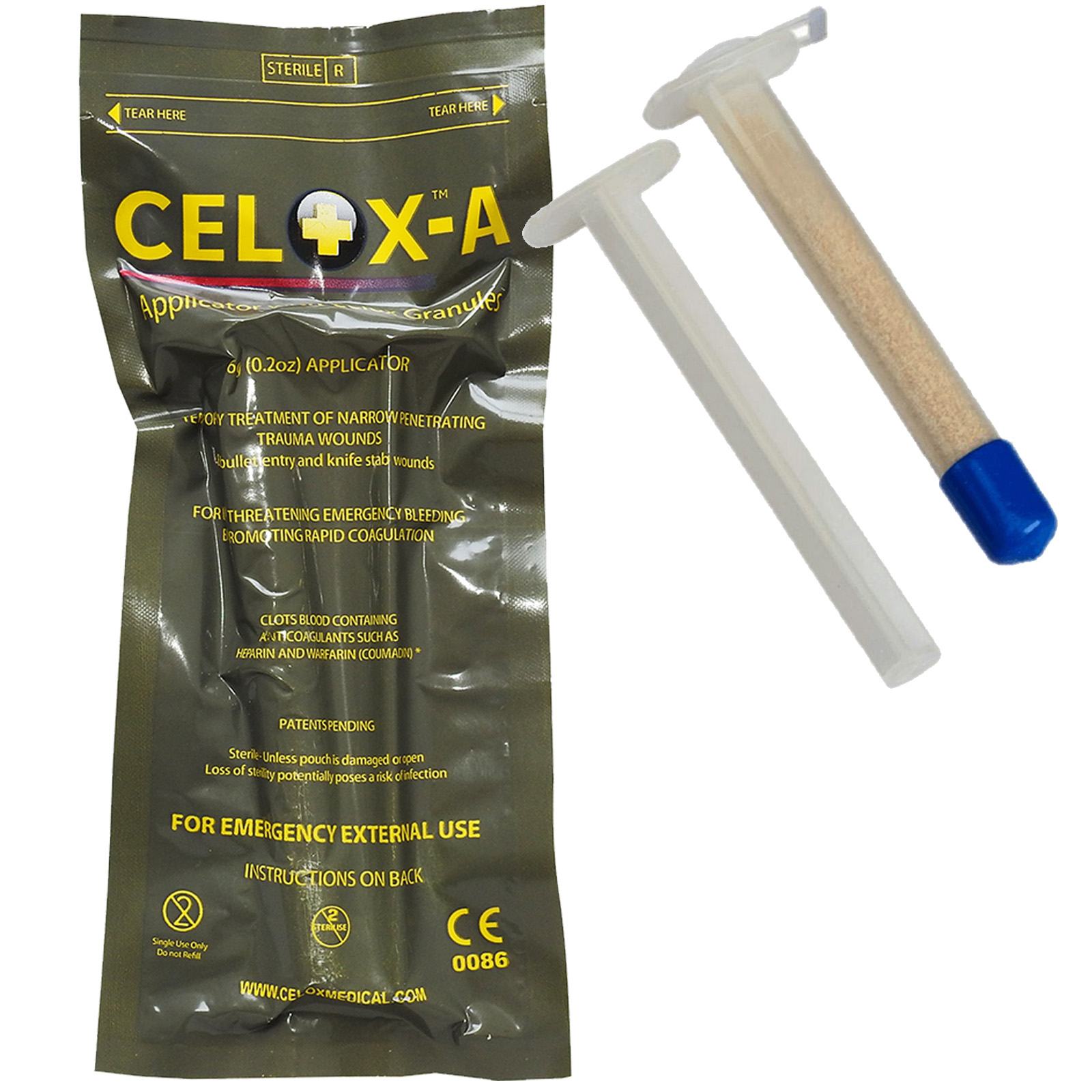 Celox-una herida lesión trauma hemorragia hemostáticas militar ...
