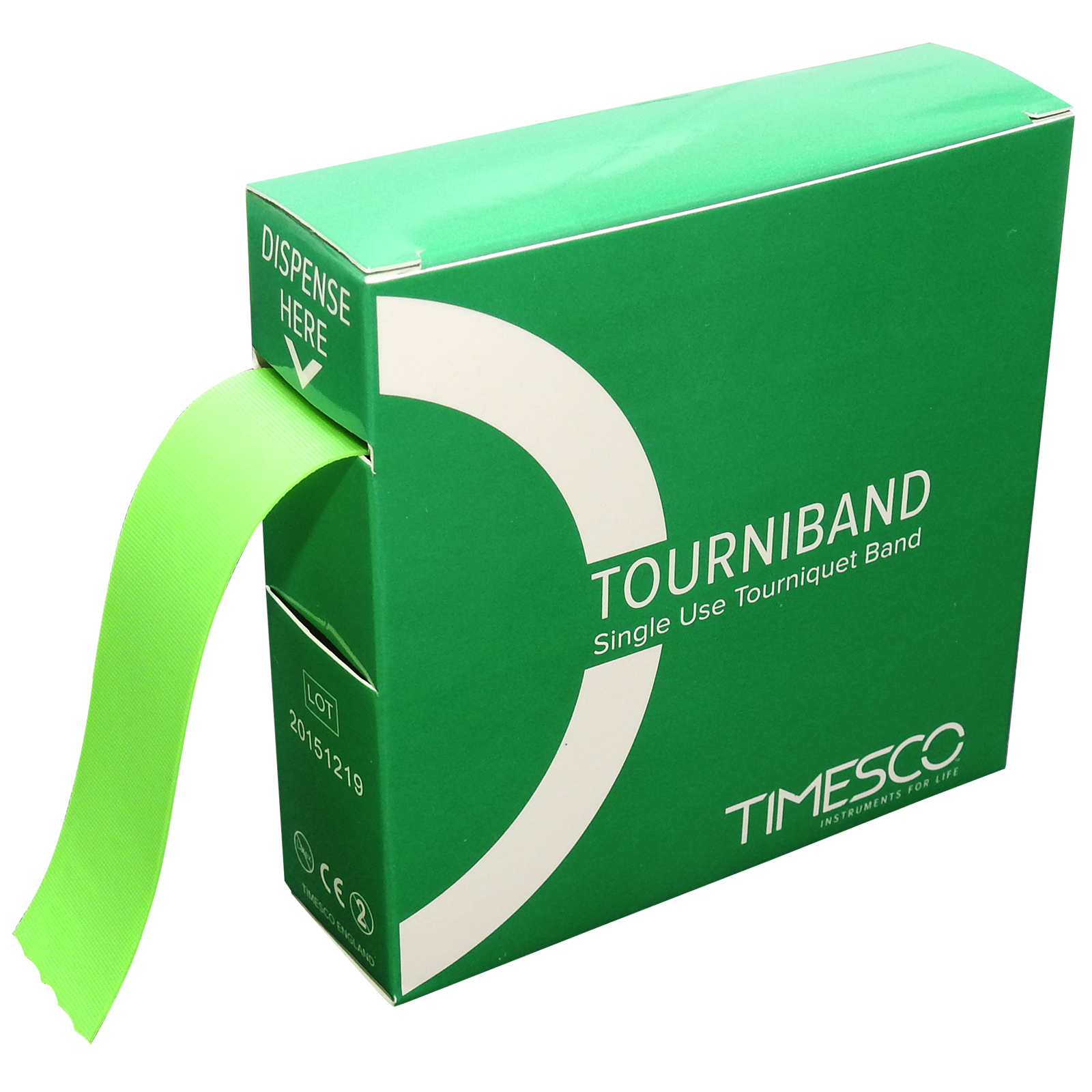 1 Box, 25 Easy Access Timesco Disposable Green First Aid Medical