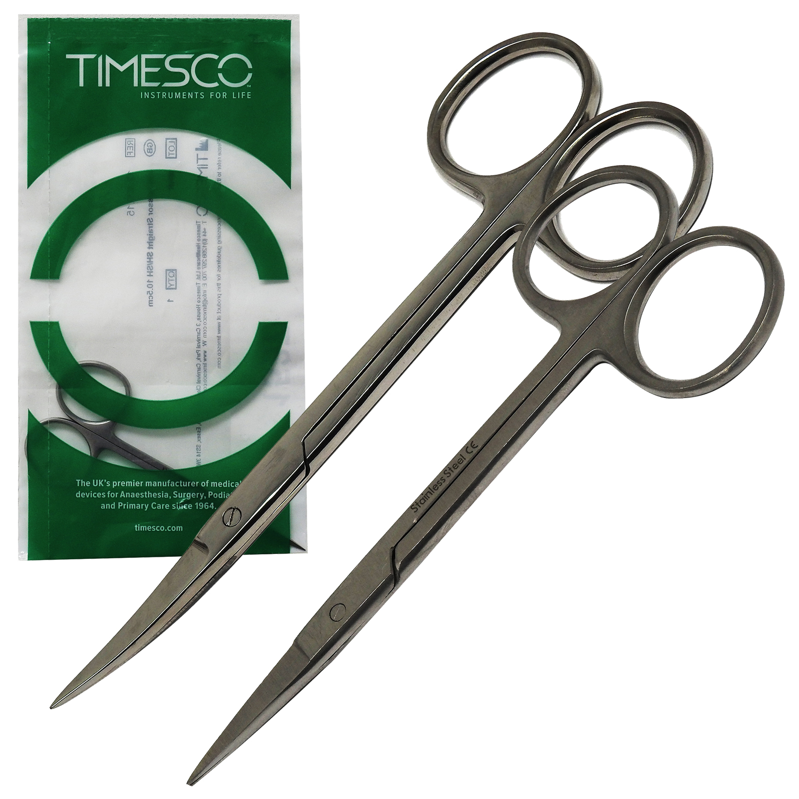 Timesco Iris 10.5cm Small Surgical Medical Curved Straight Tip Medics