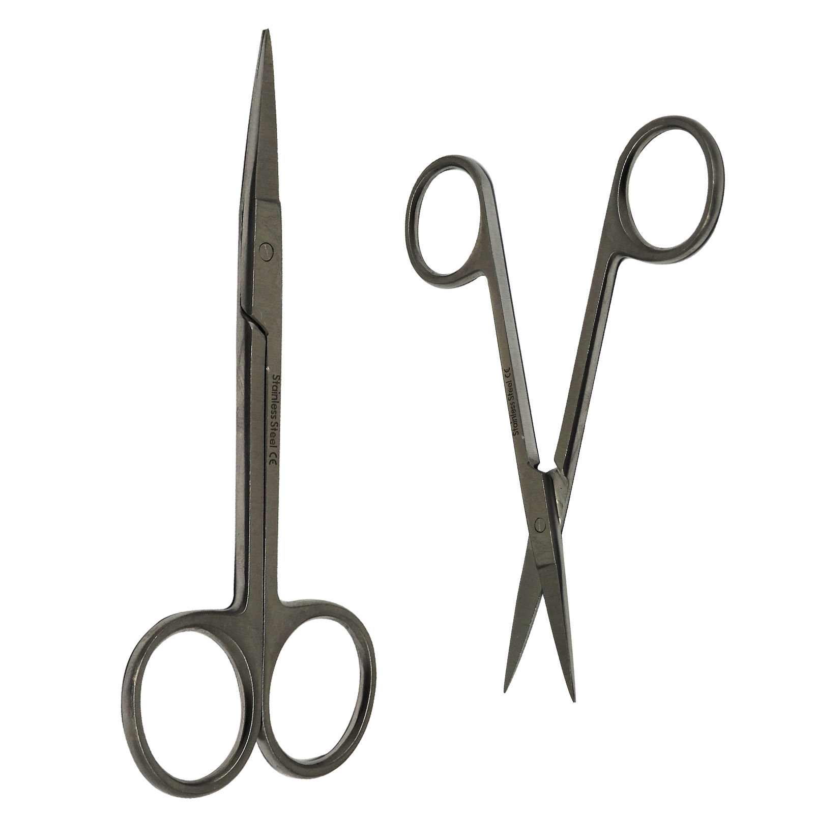 4.5" Stainless Steel Surgical Doctors Nurses Vets Straight Tip Iris