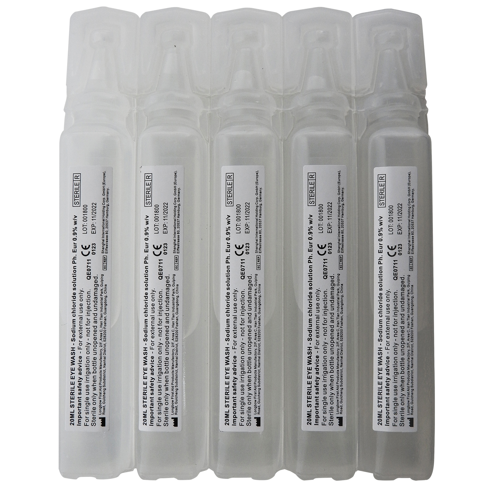 Qualicare Sterile Sodium Chloride First Aid Eyecare Eye Wash Solution