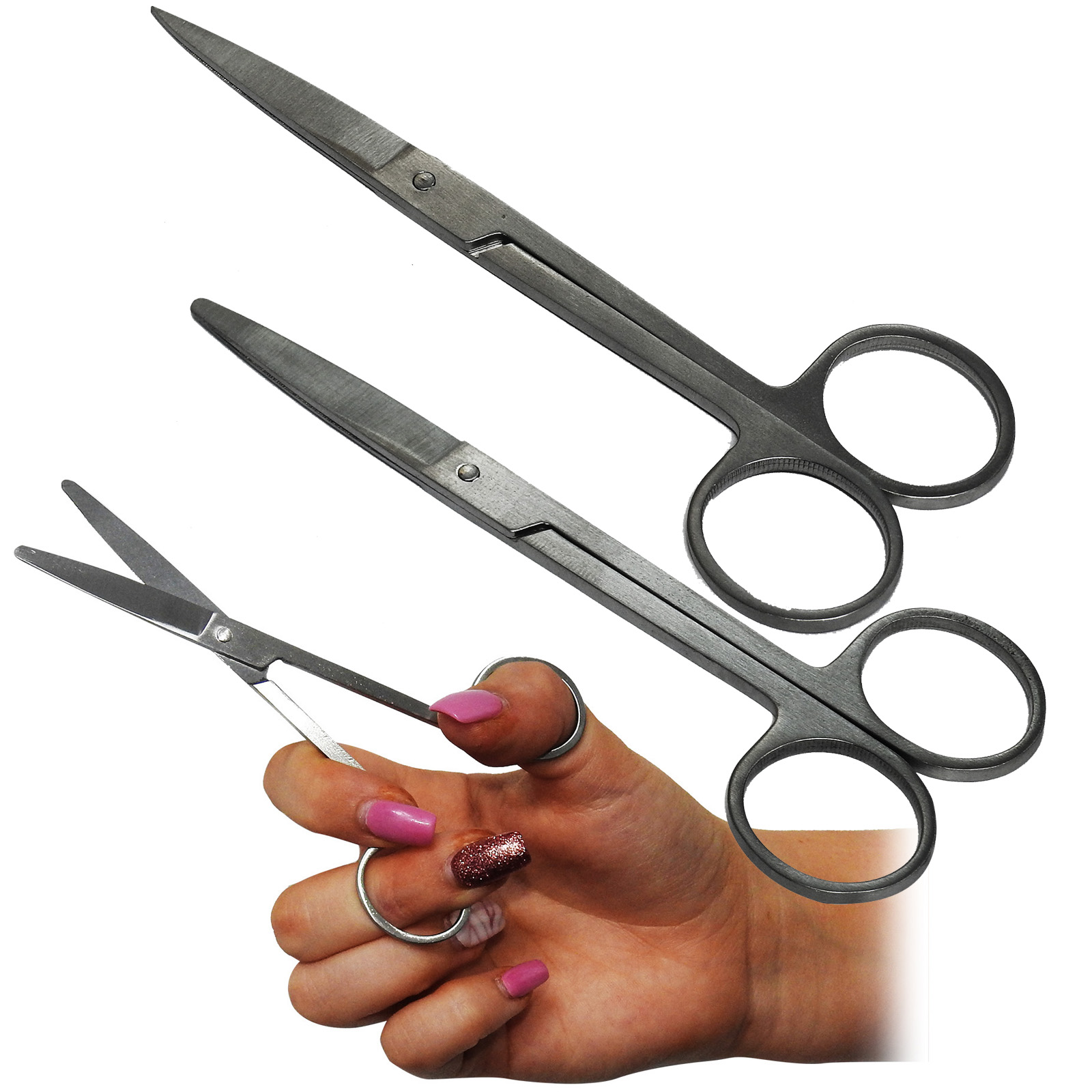 Qualicare Nurses Stainless Steel First Aid Medical Scissors Shears