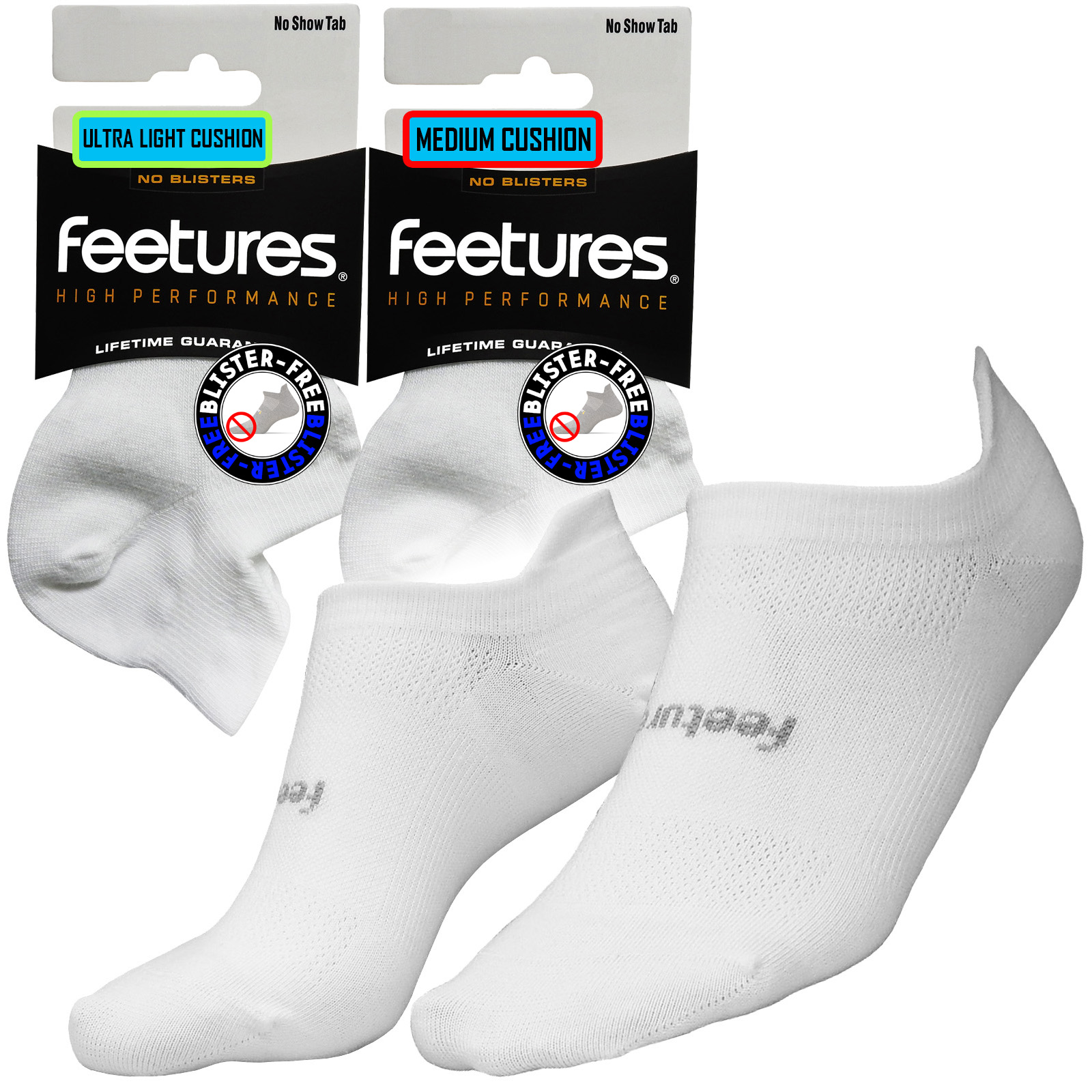 Elite Light Cushion No Show Tab Feetures Calze da Uomo Uomo Calzini Calze Elite Light Cushion No Show Tab