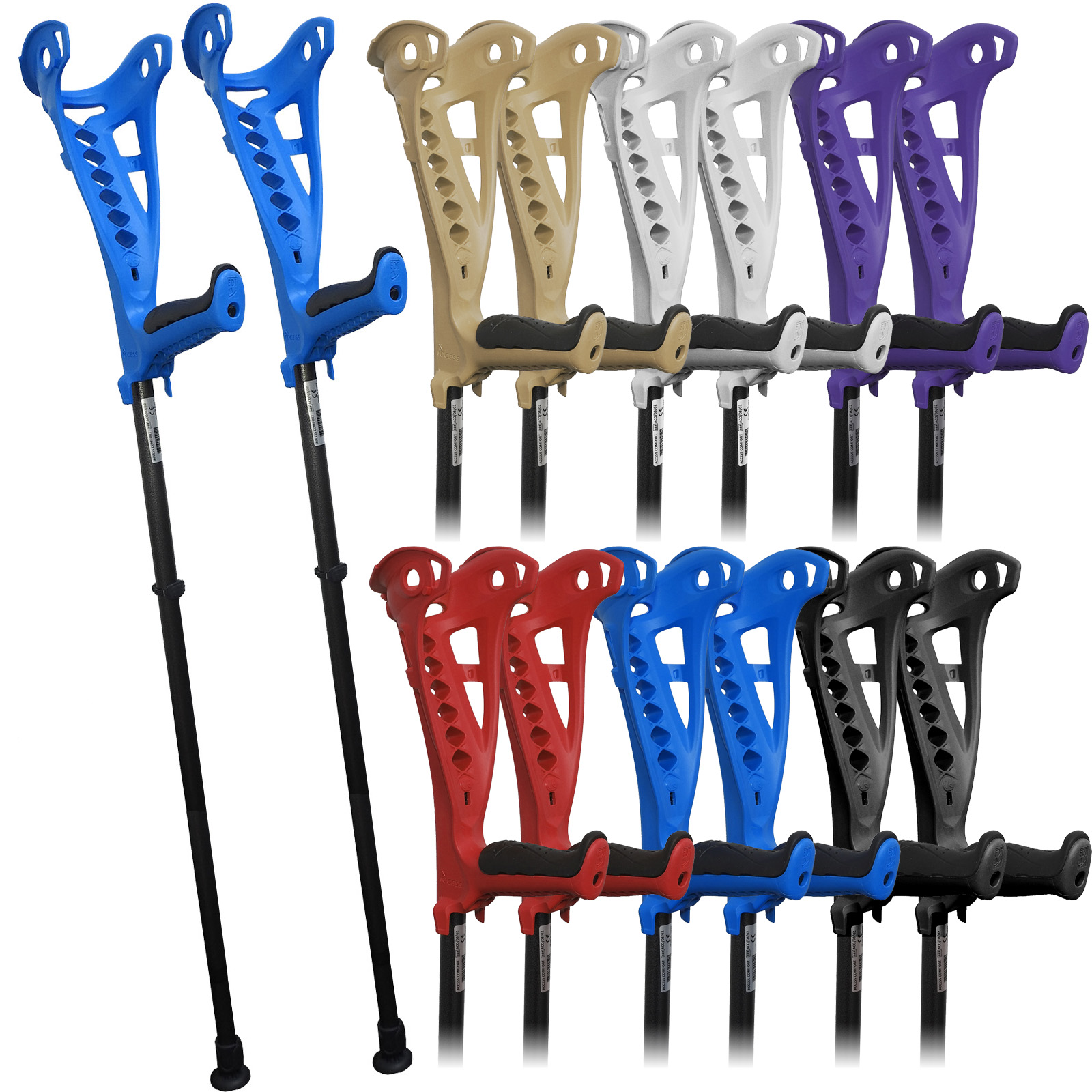 FDI Access Comfort Light Easy Carry Open Cuff Adjustable Elbow Walking