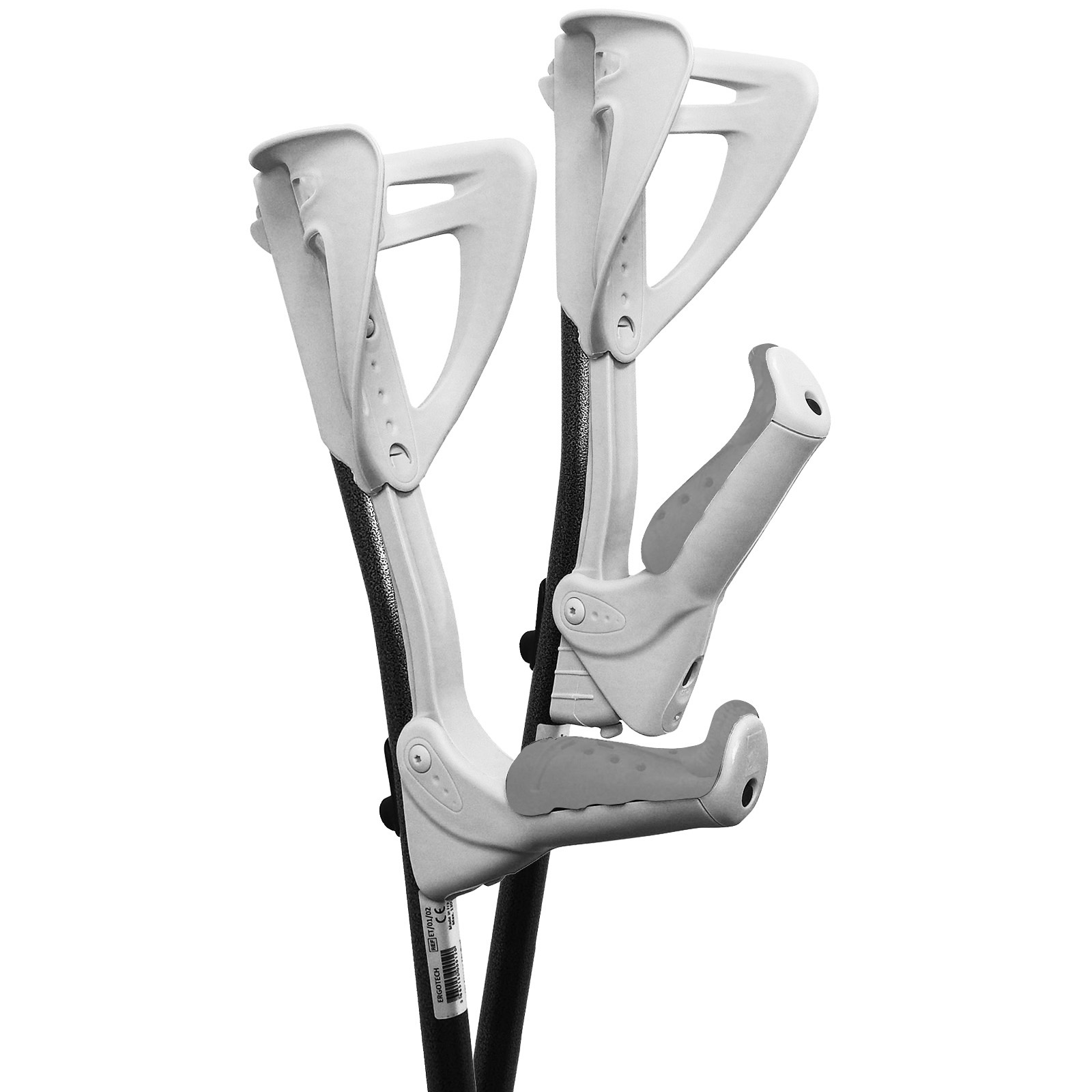 FDI Ergotech Premium Fully Adjustable Comfort Support Walking Crutches