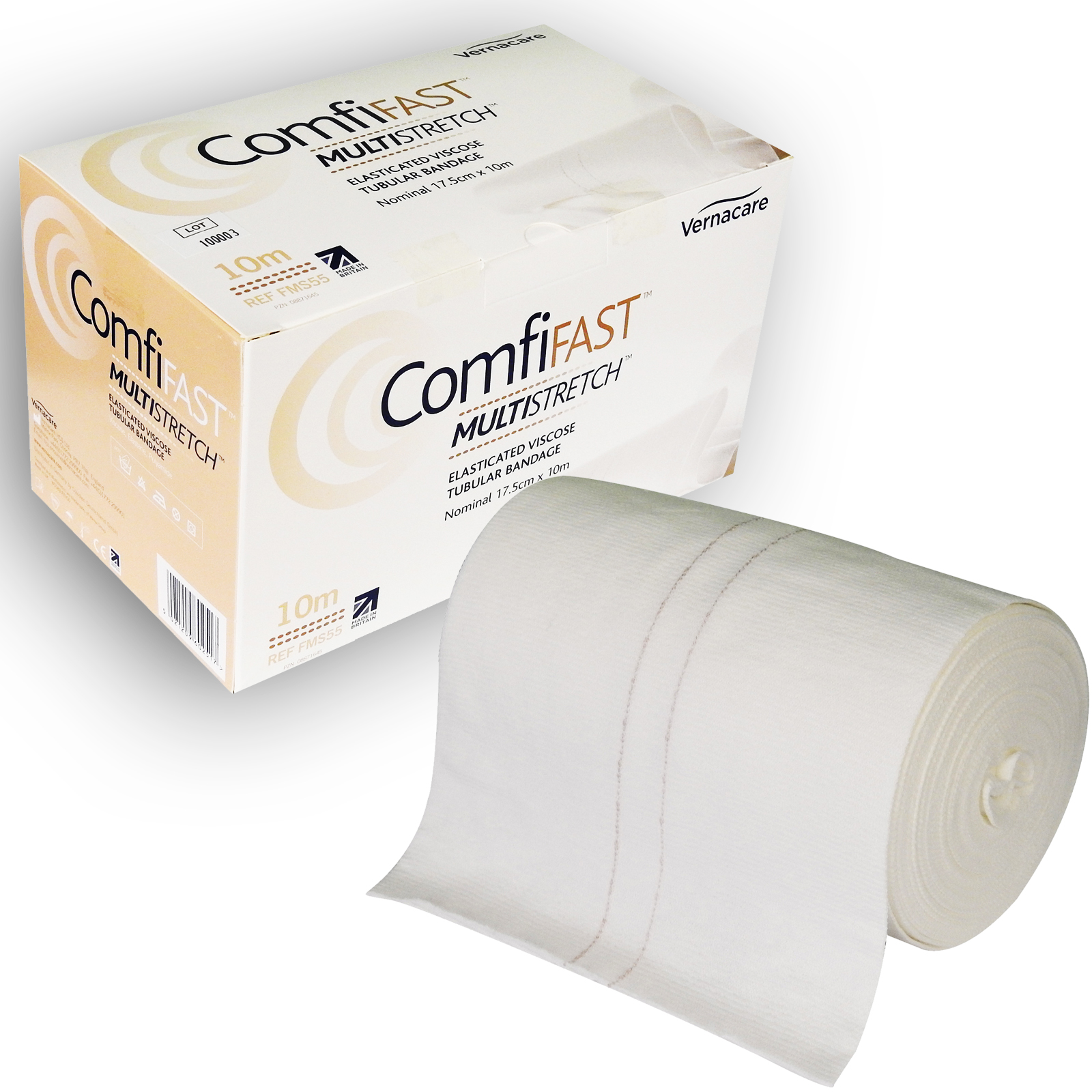 Comfifast MultiStretch Elasticated Viscose Tubular Bandage, 5 Sizes