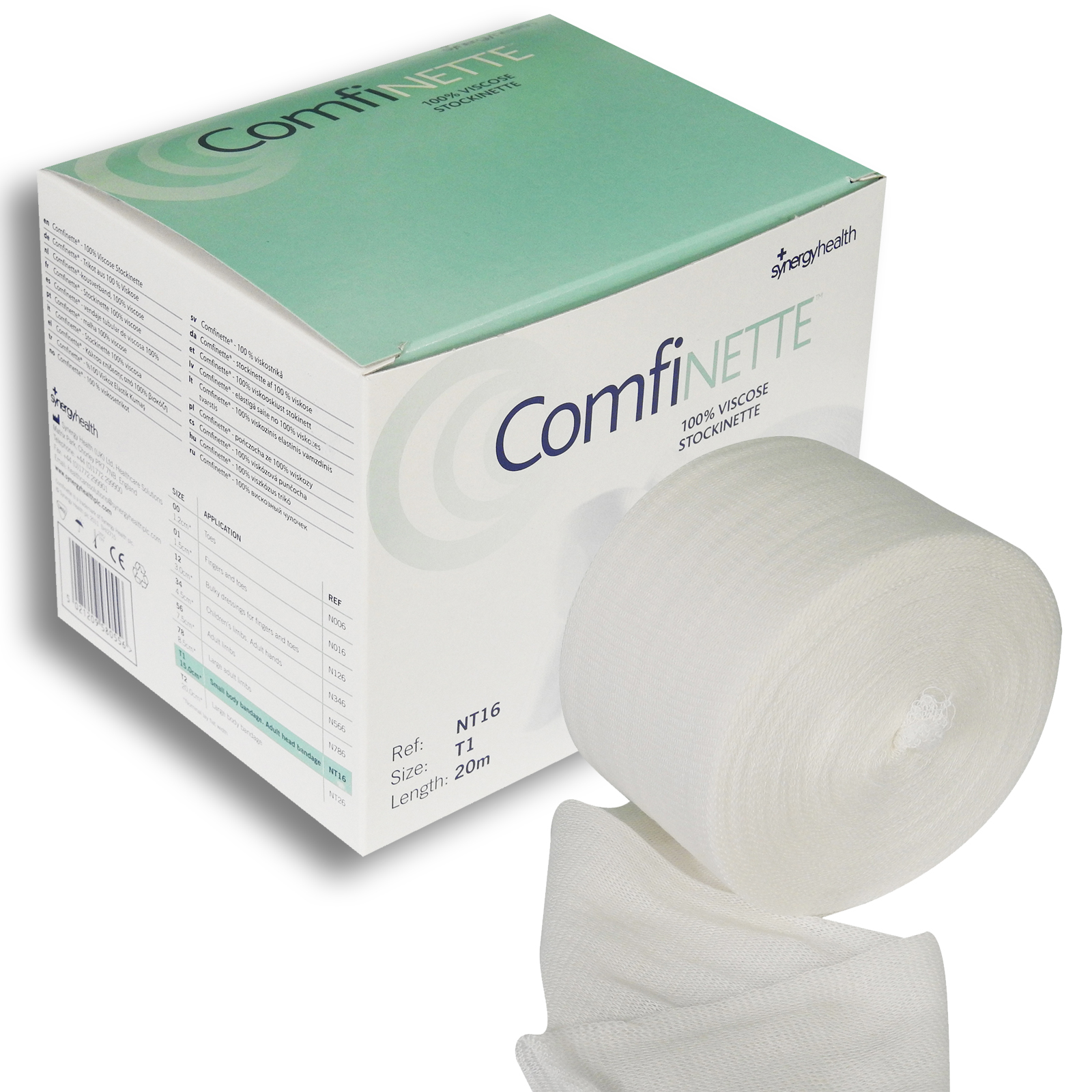 Tubular Elasticated Bandage Dressings, 00, 01, 12, 34, 56