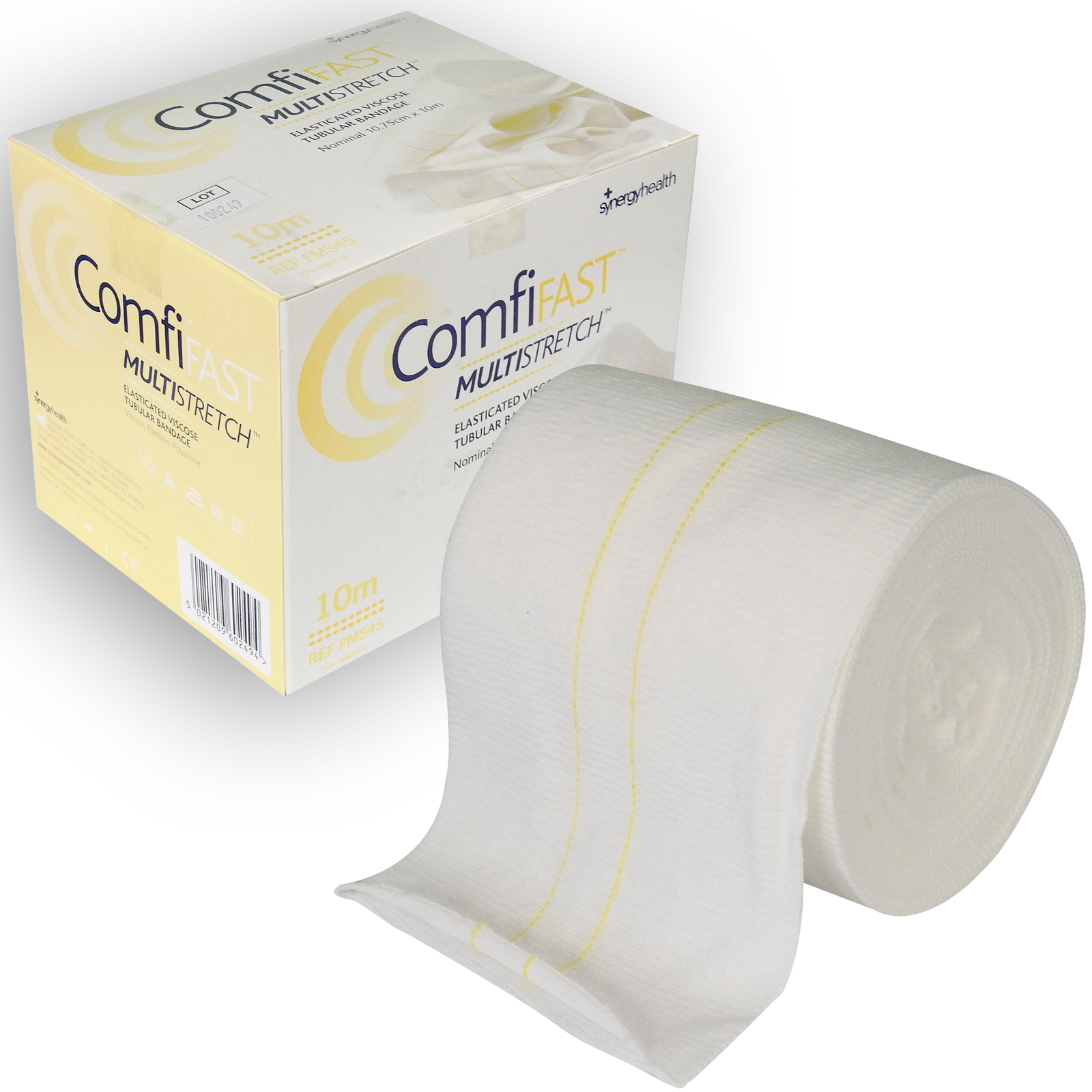 Comfifast MultiStretch Tubular Bandage, XL Limbs, Childs Trunk Yellow