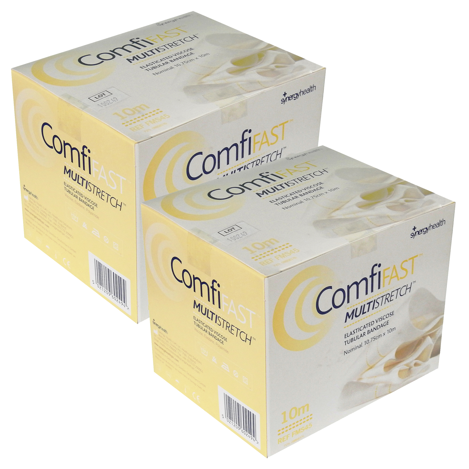 2 x Yellow Line Comfifast Multistretch Elasticated Tubular Bandage 3