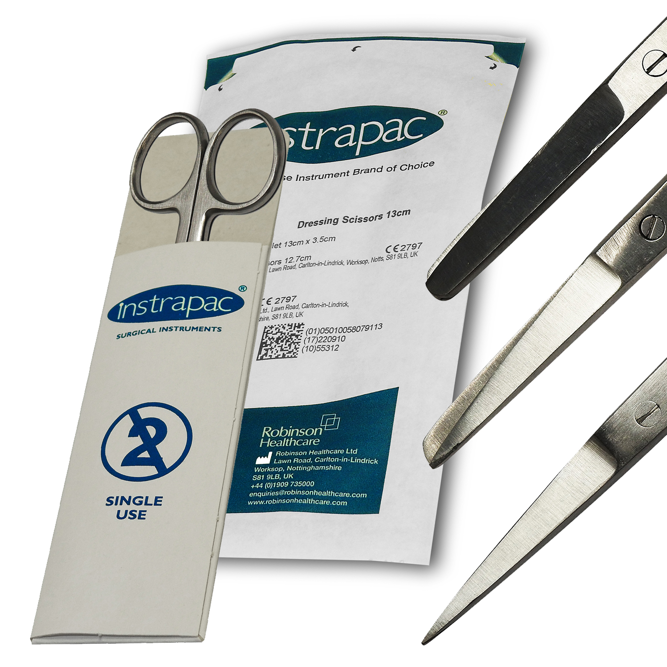 Instrapac 100 Sterile Single Use Disposable Dressing Nurses Doctors Scissors eBay