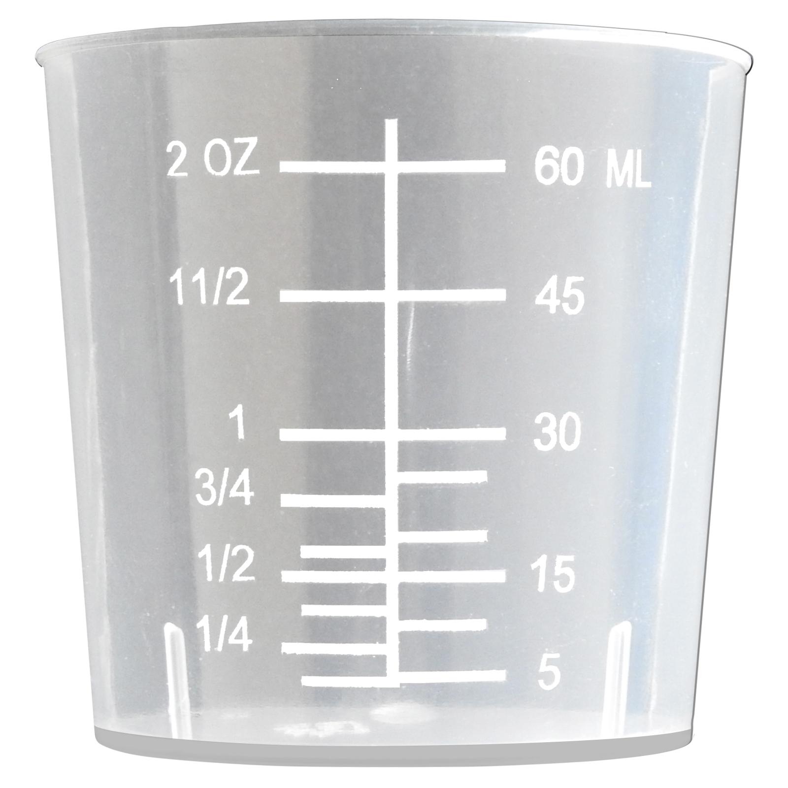 50 Pack, REGEN 60ml Clear Plsastic Liquid Medicine Measuring Cup Pot