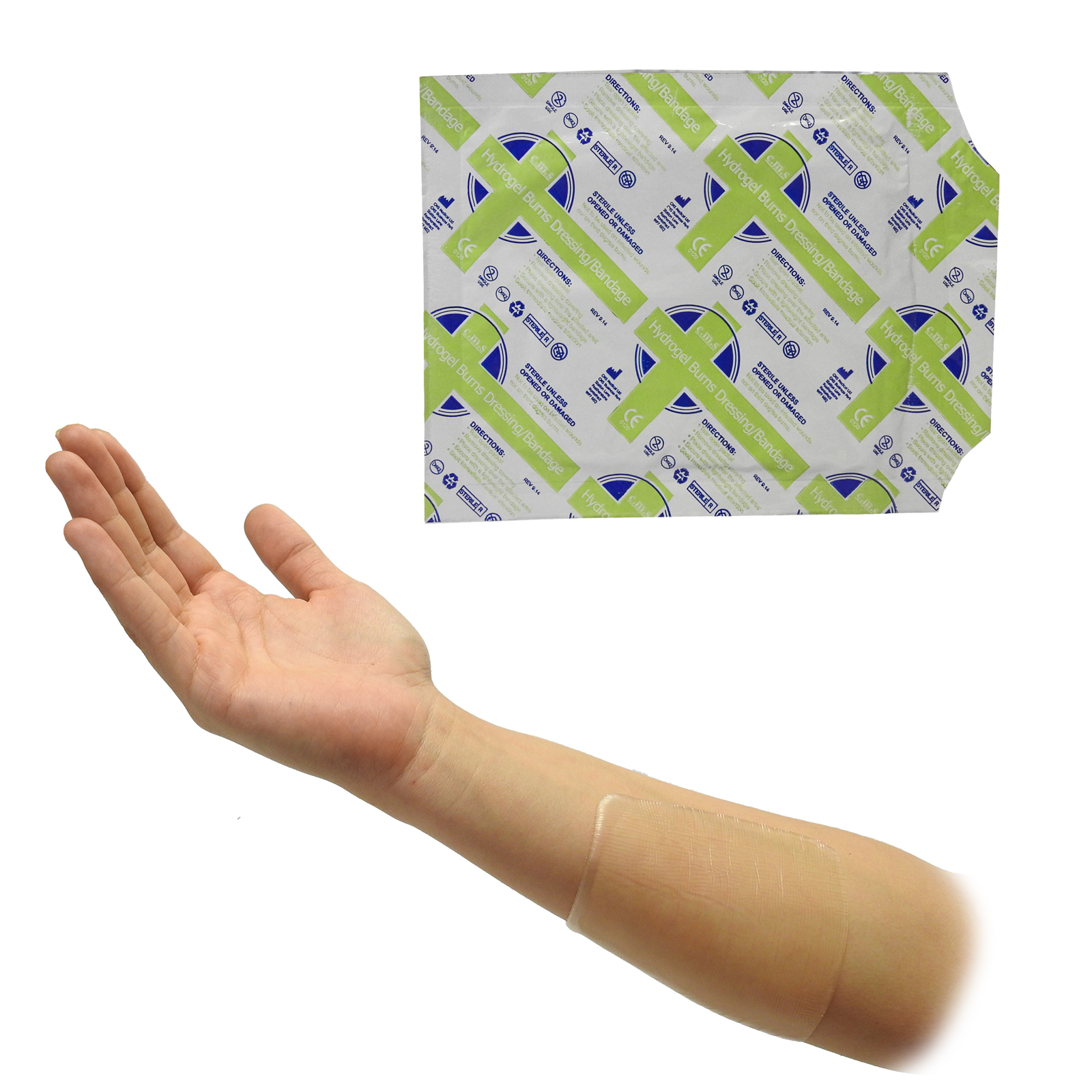 C.M.S Medical Hydrogel Small Burn Scald Relief Pad Sterile Dressing