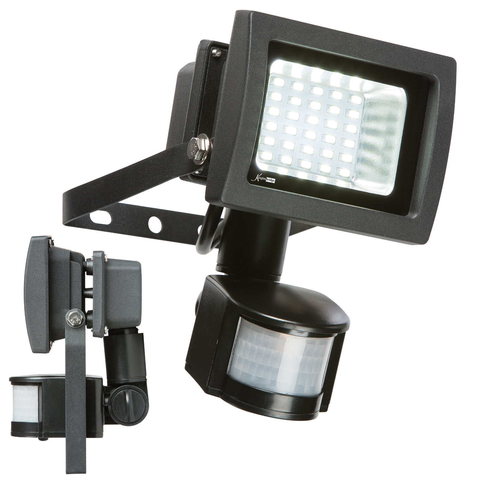 Knightsbridge FLS15PBK IP44 230V 15W 6000K PIR LED Floodlight Black ...